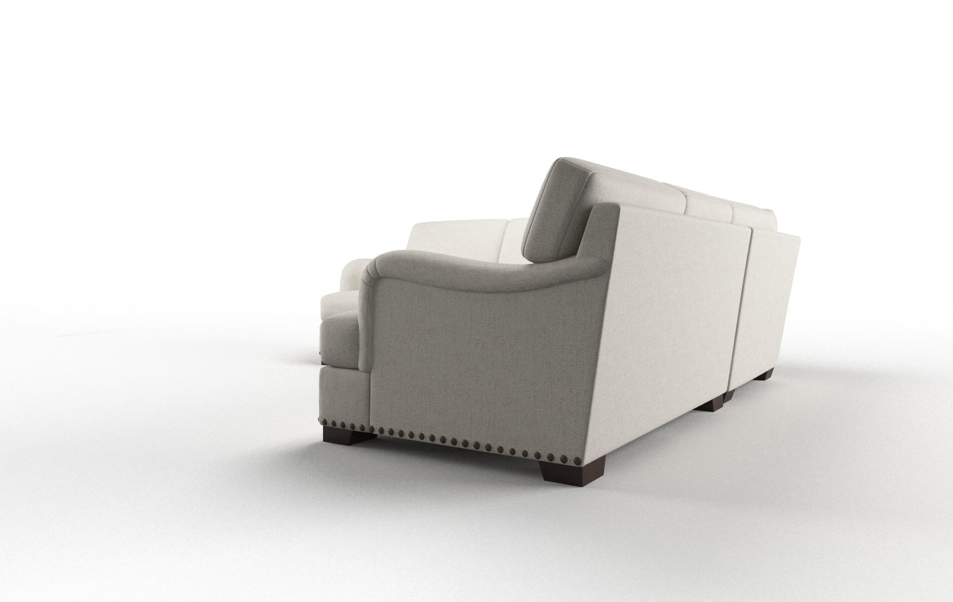 Brighton Insight Dove Sectional espresso legs 4