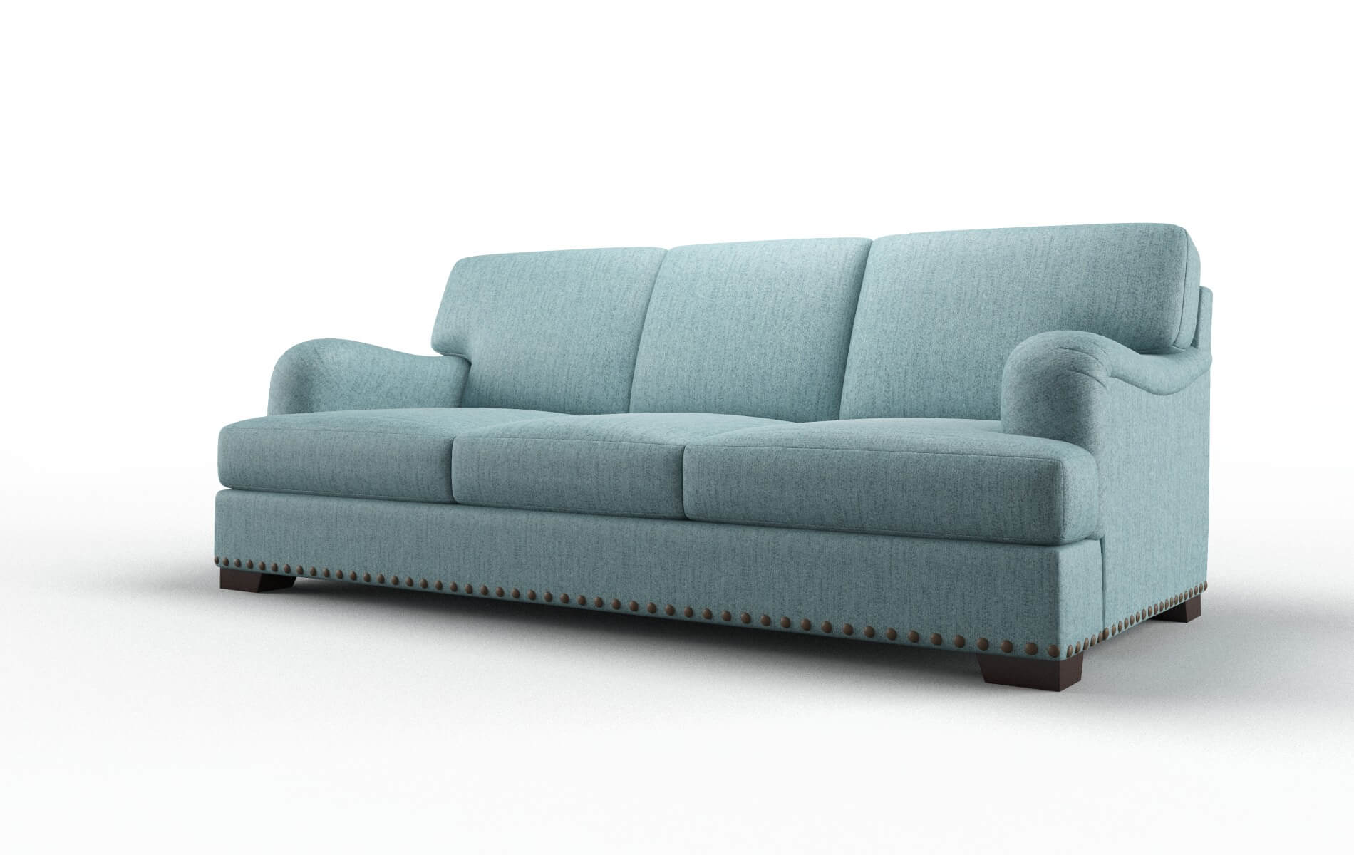 Brighton Insight Peacock Sofa espresso legs 4