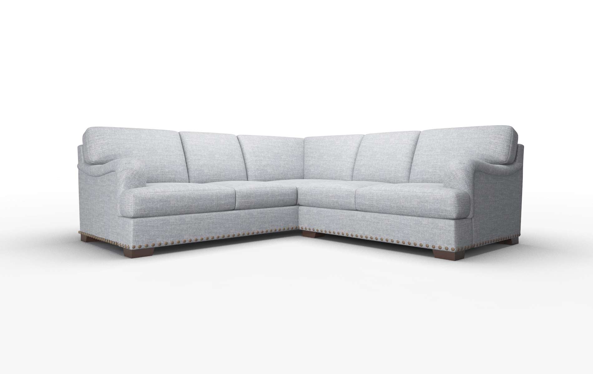 Brighton Keylargo Ash Sectional espresso legs 1