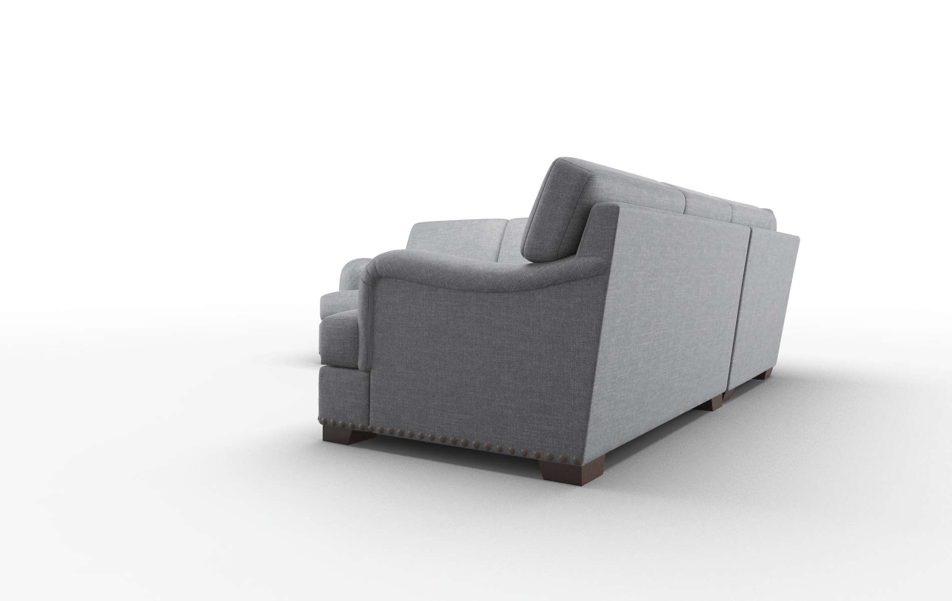 Brighton Keylargo Graphite Sectional espresso legs 4