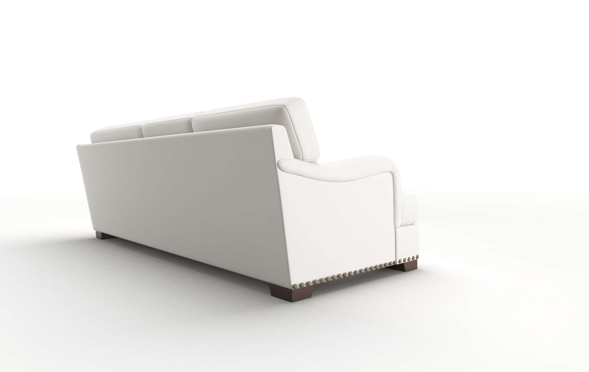 Brighton Keylargo Oatmeal Sectional espresso legs 3