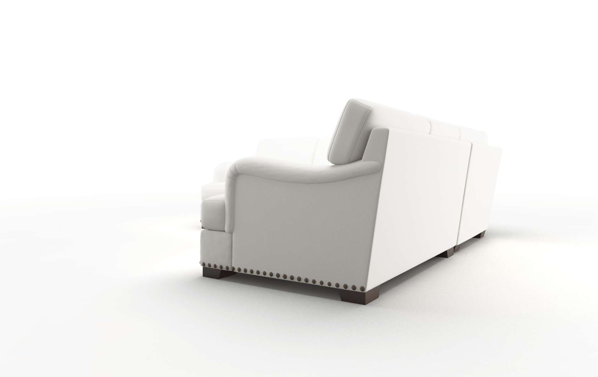 Brighton Keylargo Oatmeal Sectional espresso legs 4