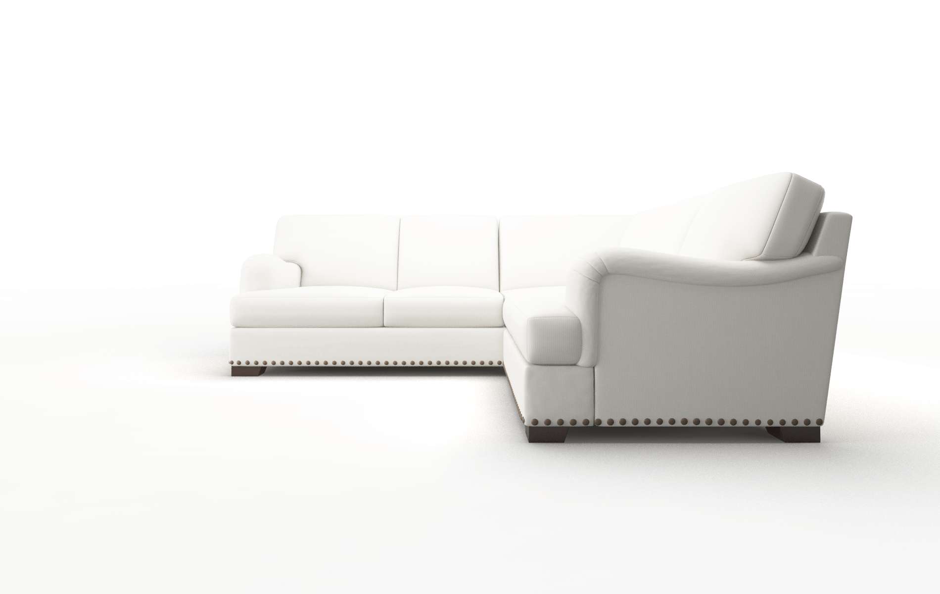 Brighton Keylargo Oatmeal Sectional espresso legs 5