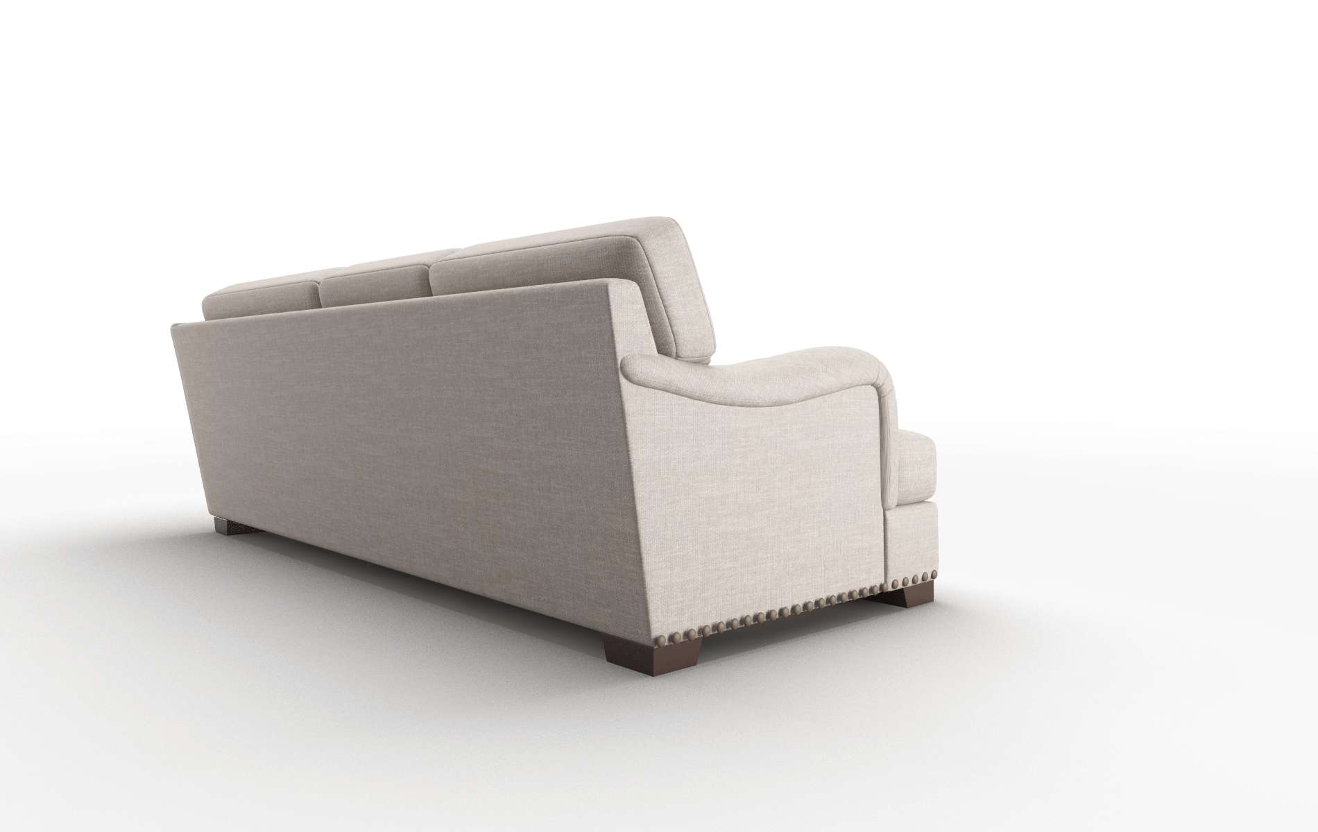 Brighton Keylargo Pumice Sectional espresso legs 3