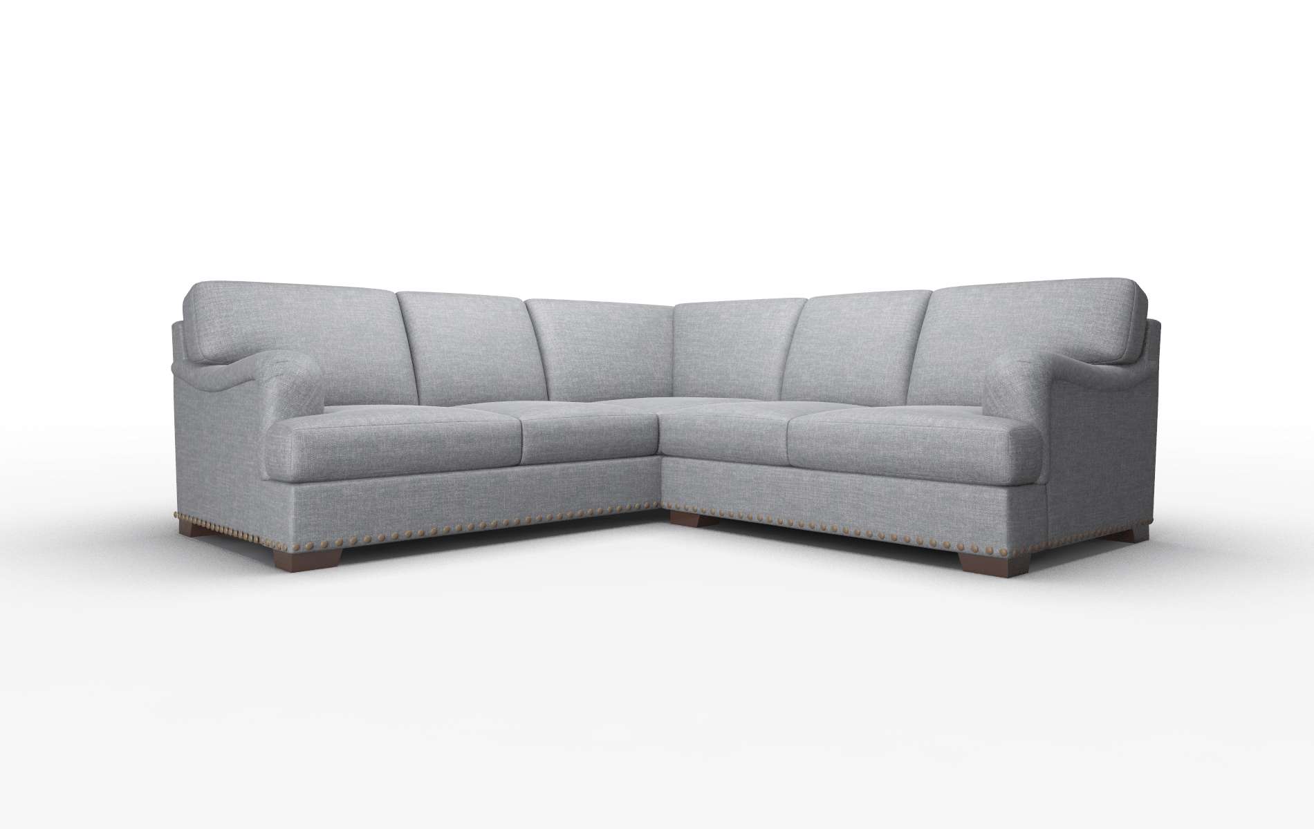 Brighton Lana Onyx Sectional espresso legs 1