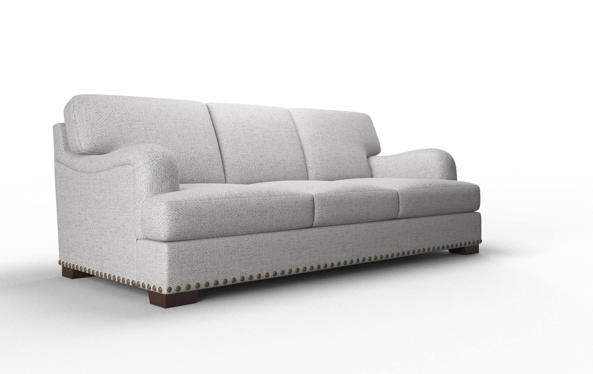 Brighton Malibu Dove Sofa espresso legs 2