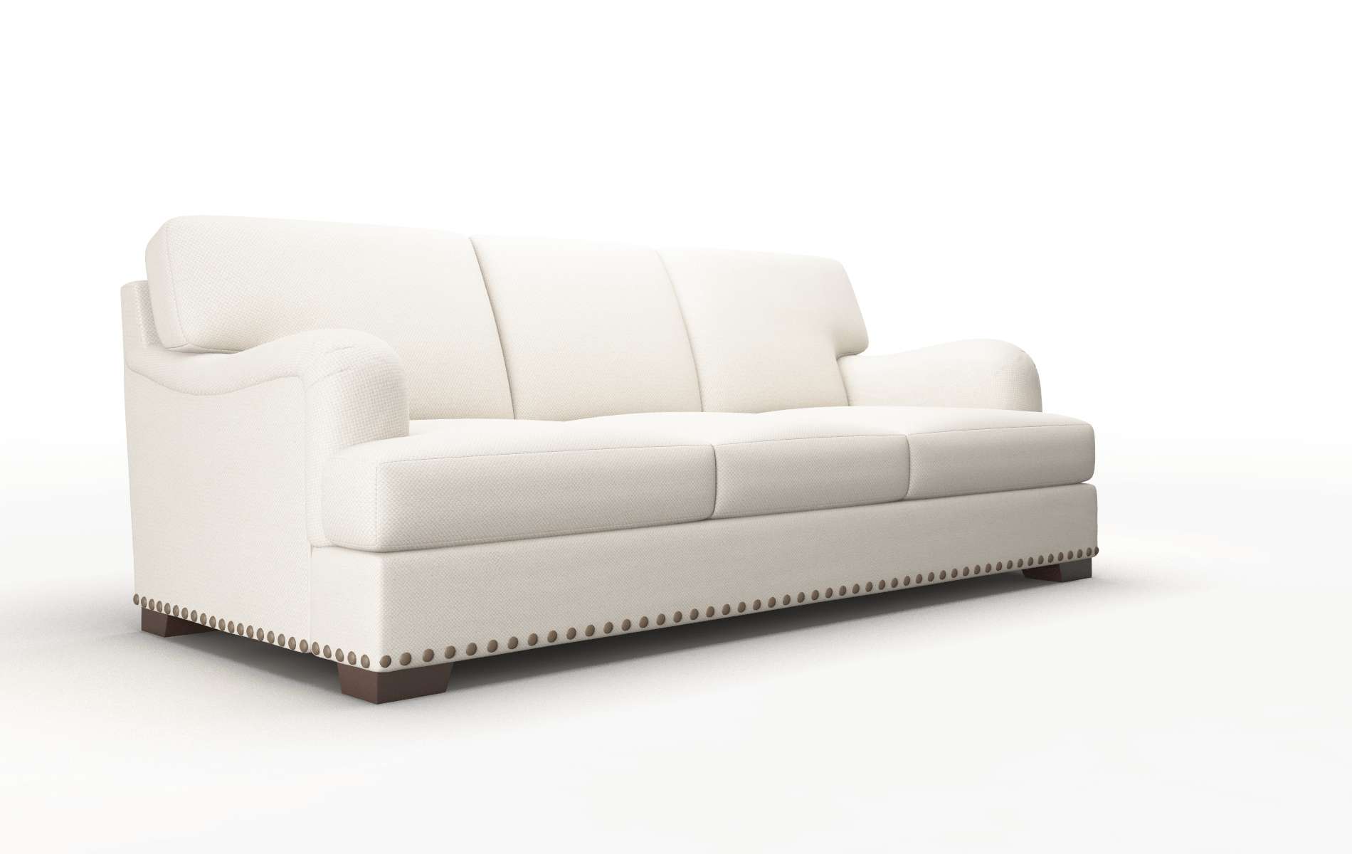 Brighton Malibu Linen Sofa espresso legs 2