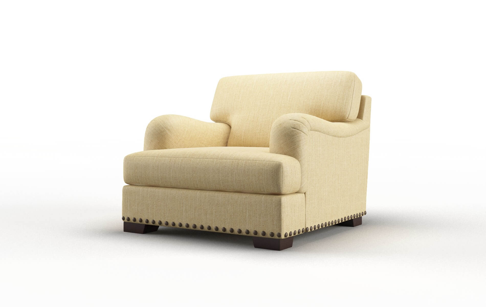 Brighton Malibu Maize Chair espresso legs 4