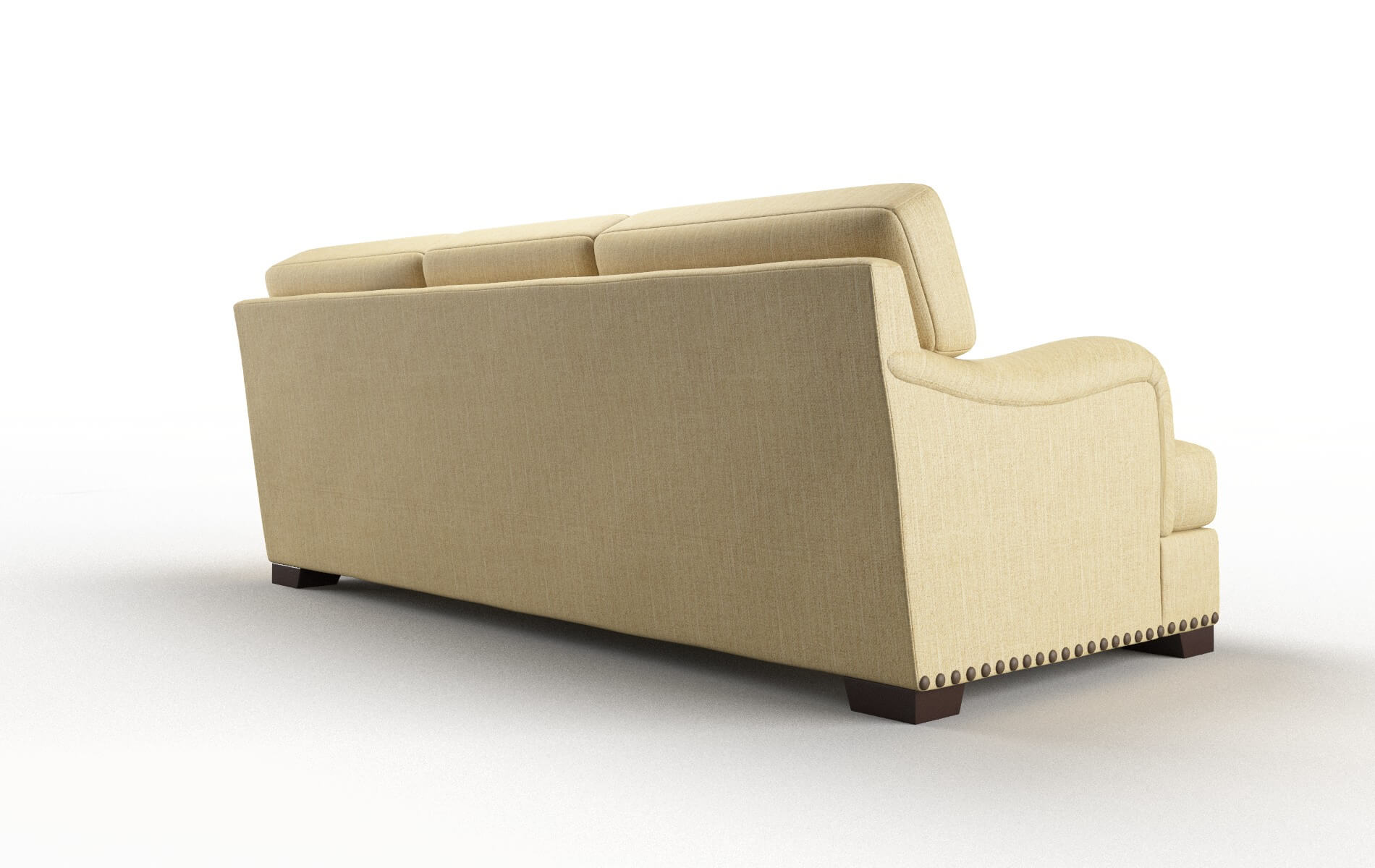 Brighton Malibu Maize Sofa espresso legs 5