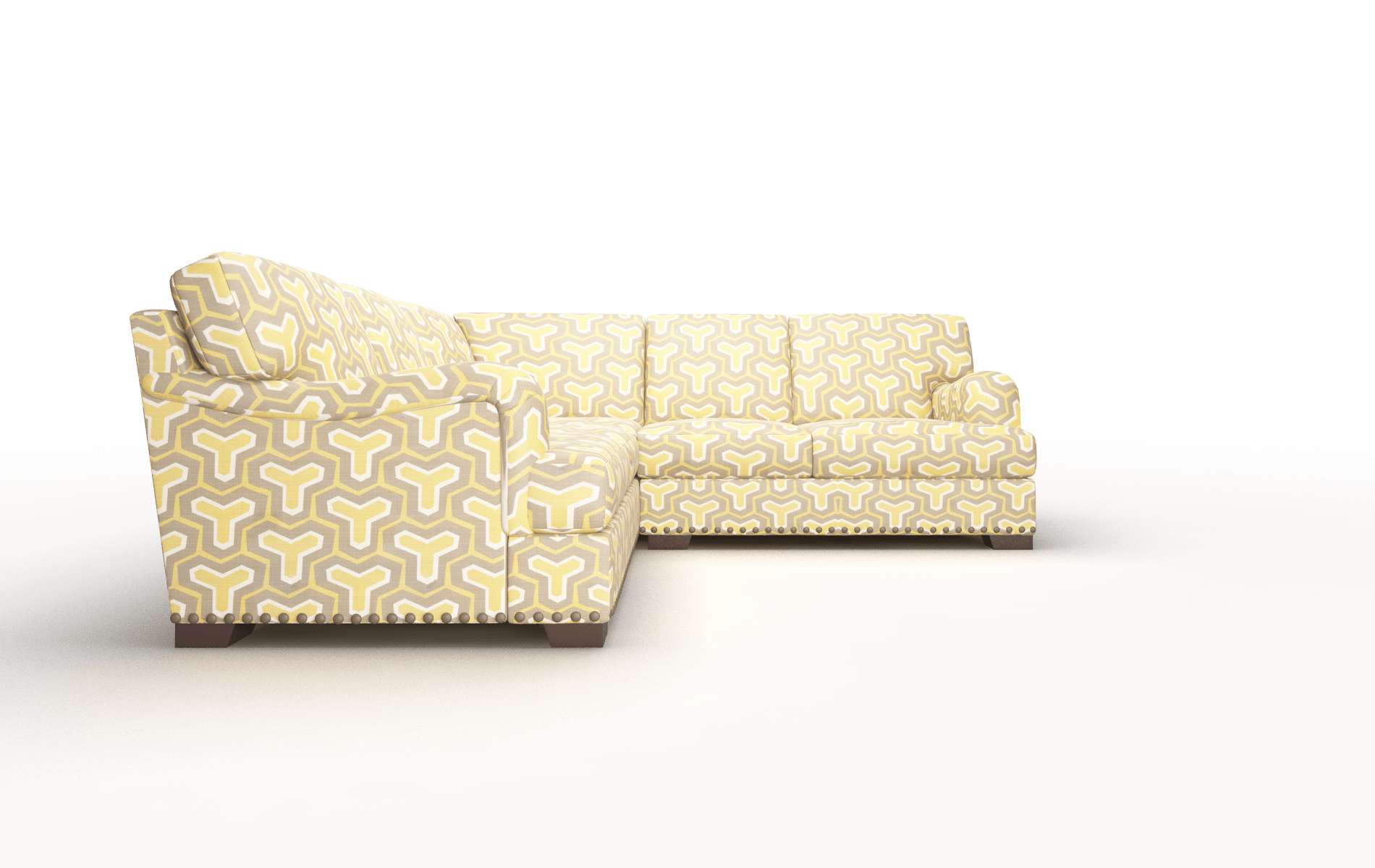 Brighton Merci Dijon Sectional espresso legs 2