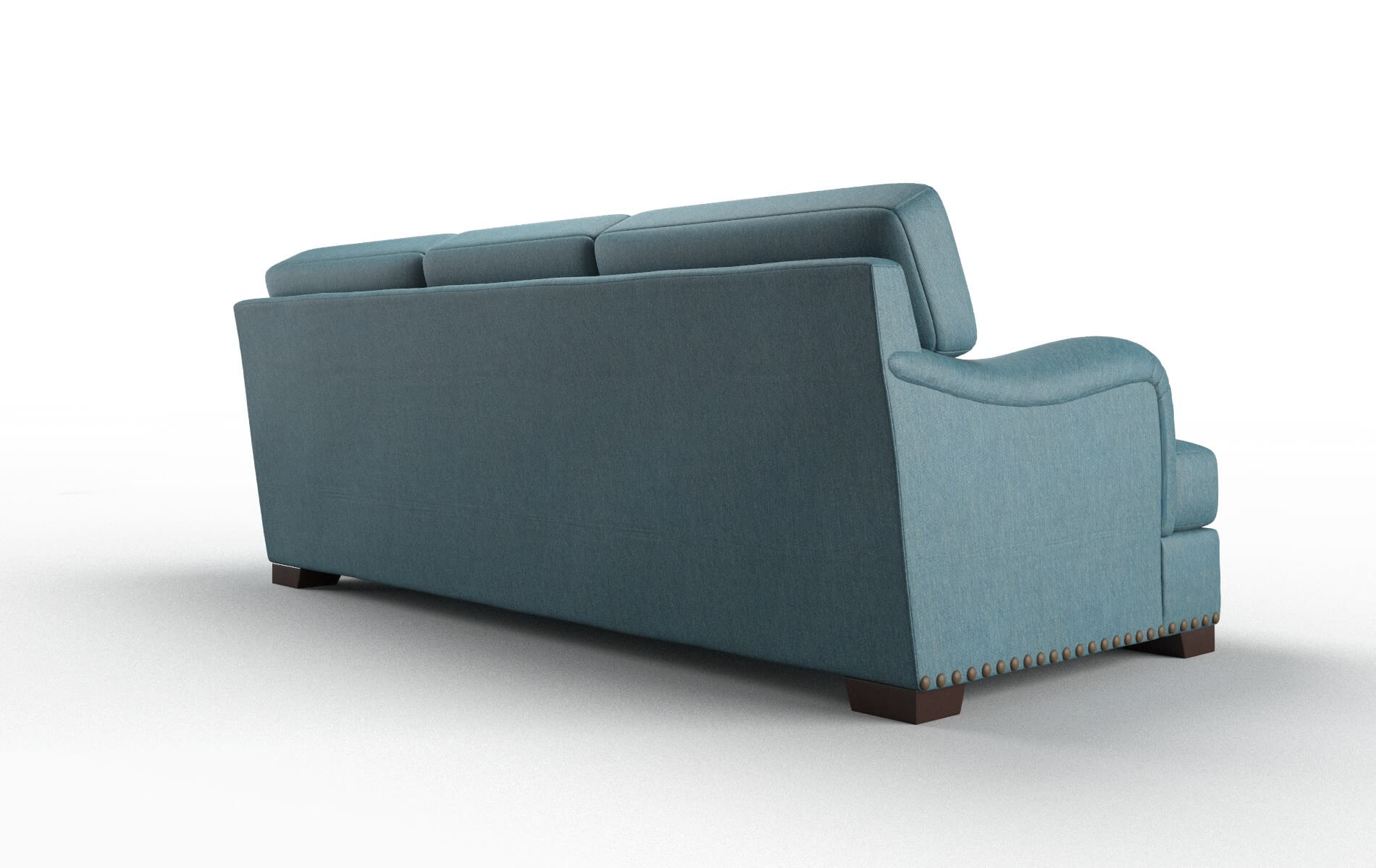 Brighton Merit Peacock Sofa espresso legs 5