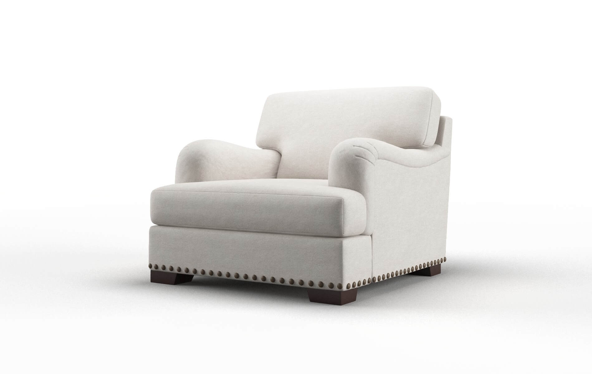 Brighton Noble Grey Chair espresso legs 4