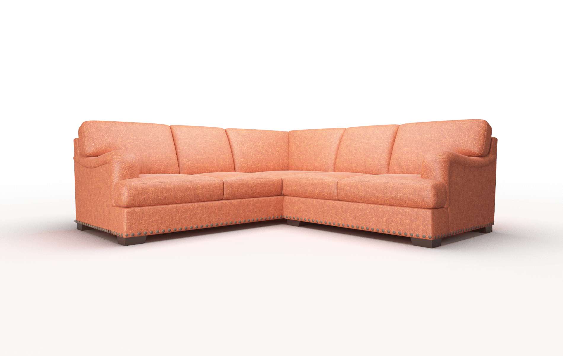 Brighton Notion Tang Sectional espresso legs