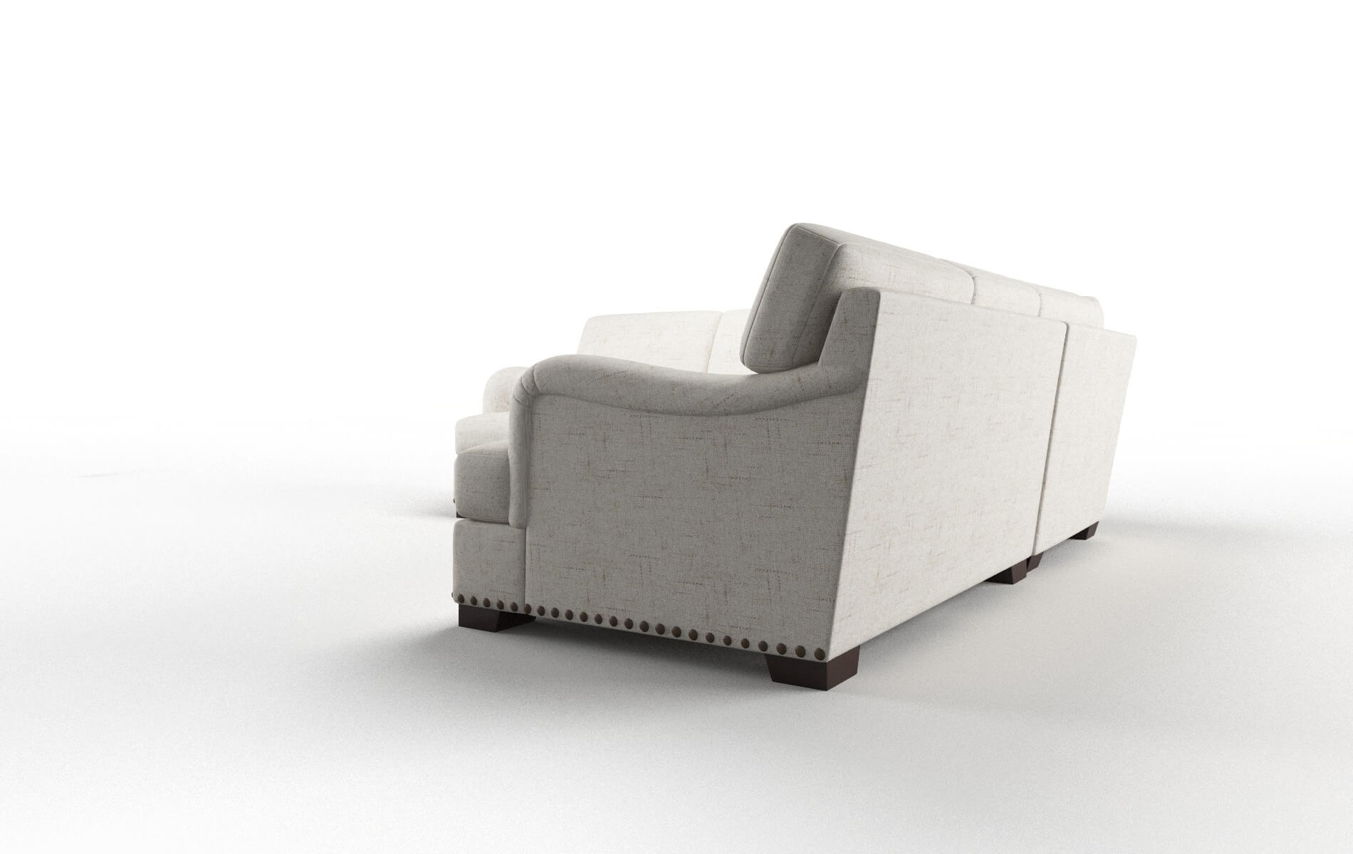 Brighton Oceanside Natural Sectional espresso legs 4