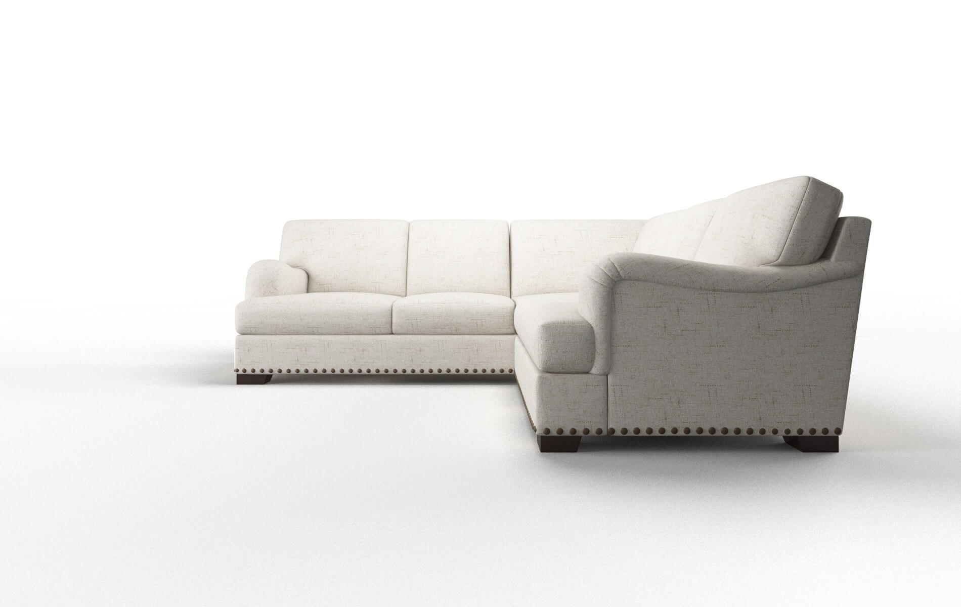 Brighton Oceanside Natural Sectional espresso legs 5