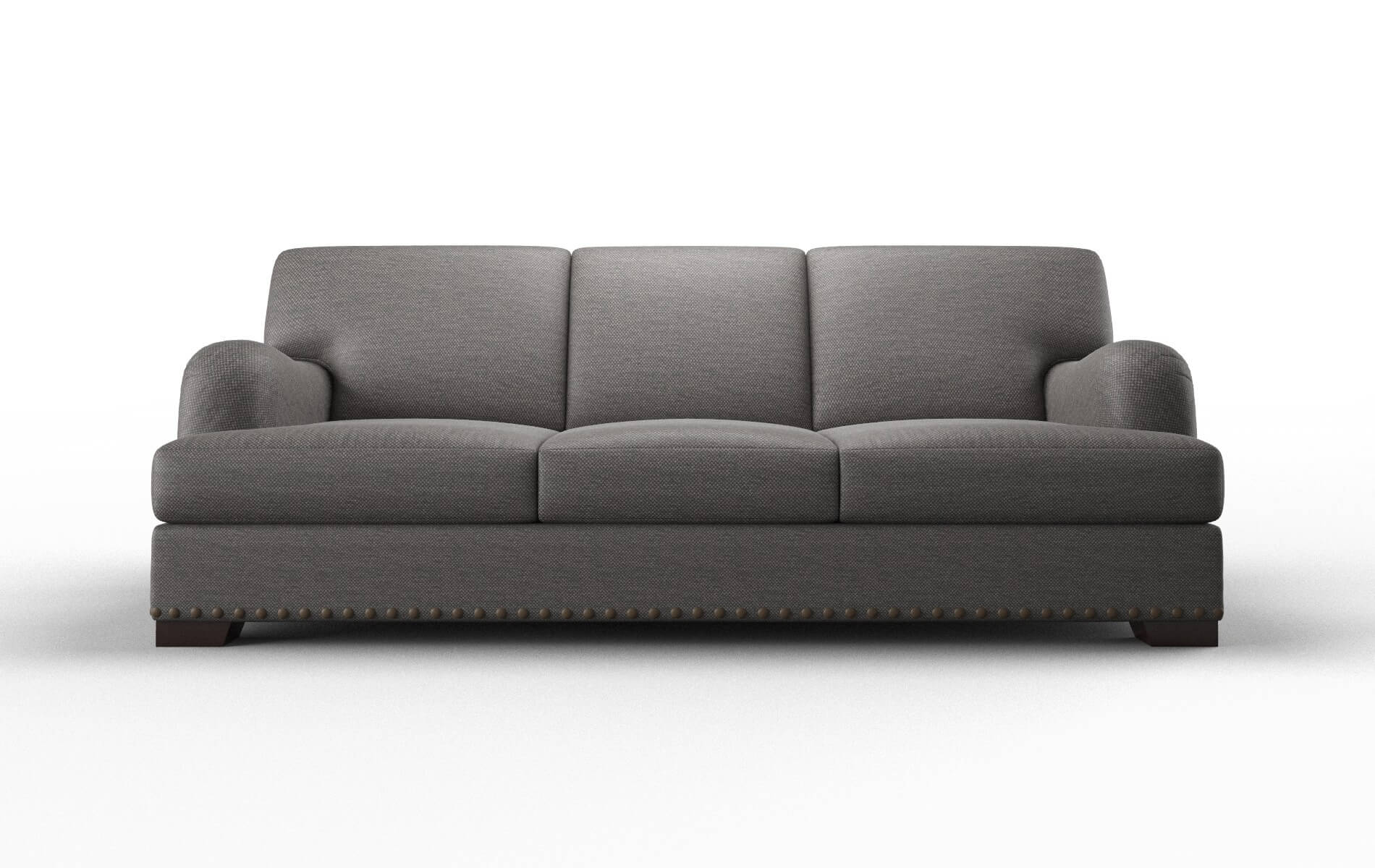 Brighton Oscar Charcoal Sofa espresso legs 1