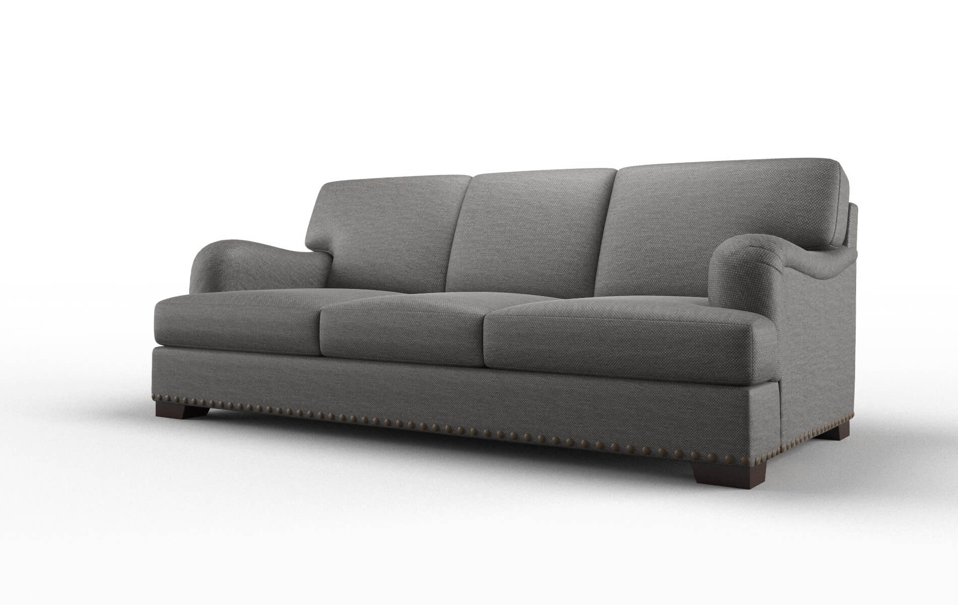 Brighton Oscar Charcoal Sofa espresso legs 4