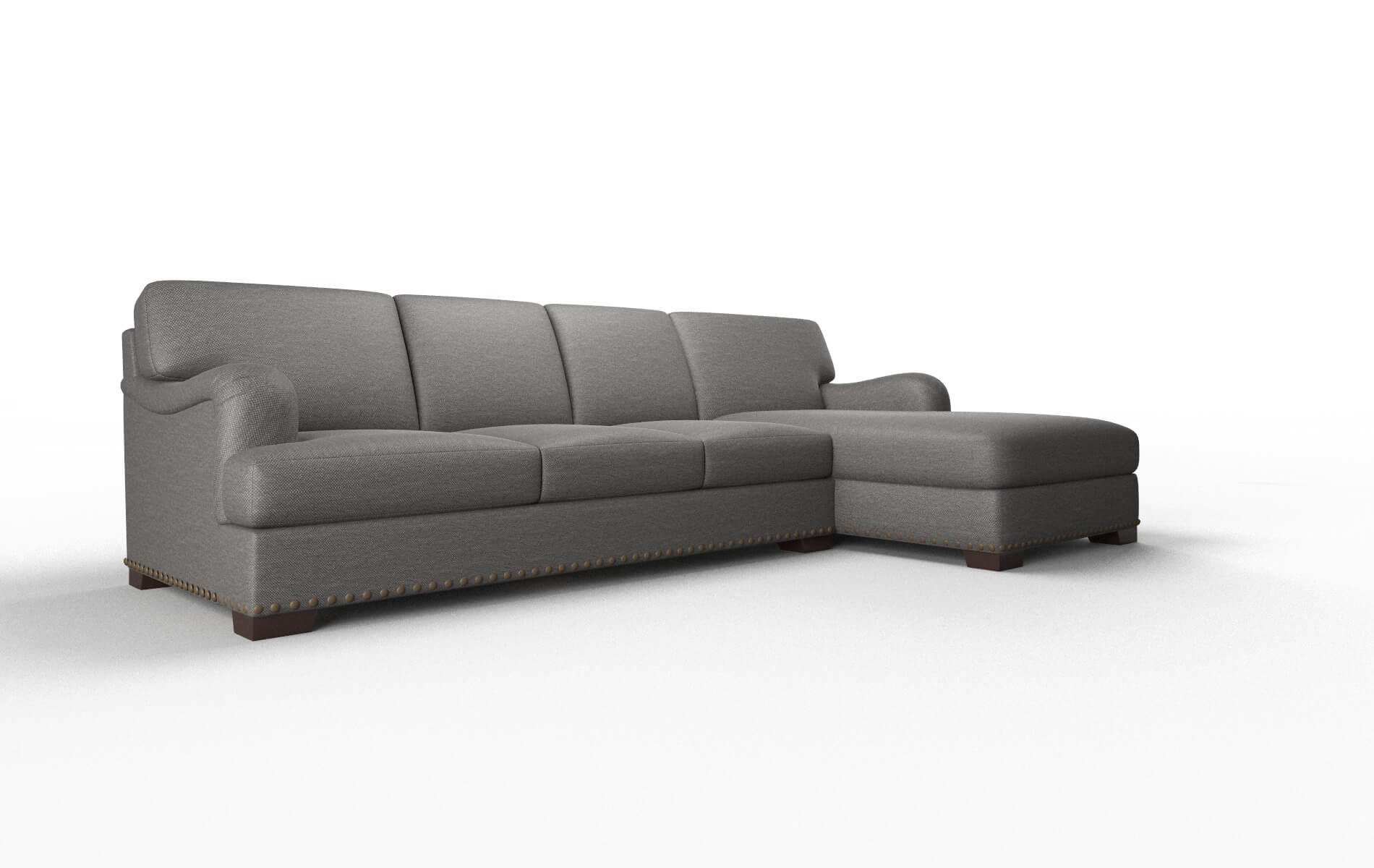 Brighton Oscar Grey Panel espresso legs 2