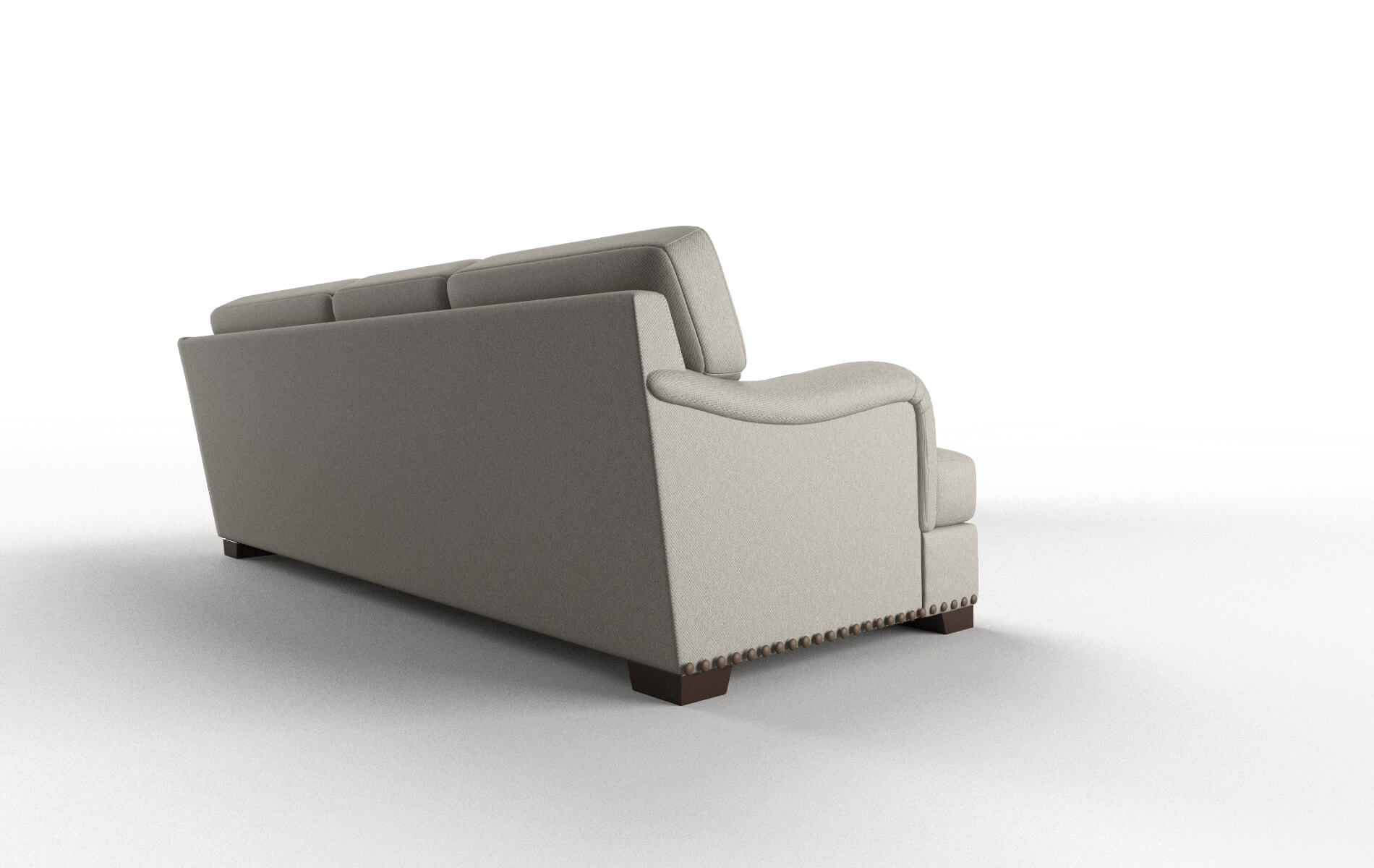 Brighton Oscar Silver Sectional espresso legs 3