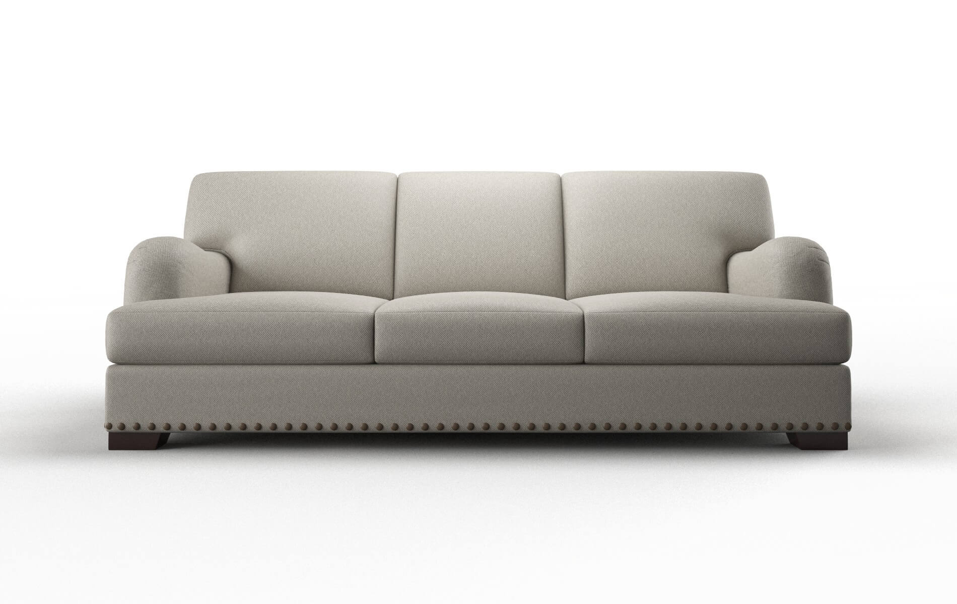 Brighton Oscar Silver Sofa espresso legs 1