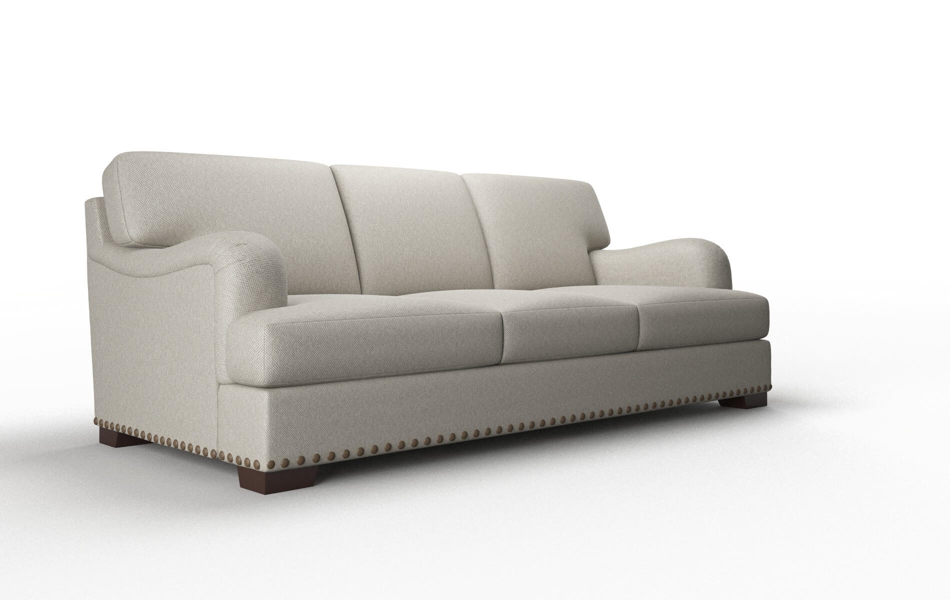 Brighton Oscar Silver Sofa espresso legs 2