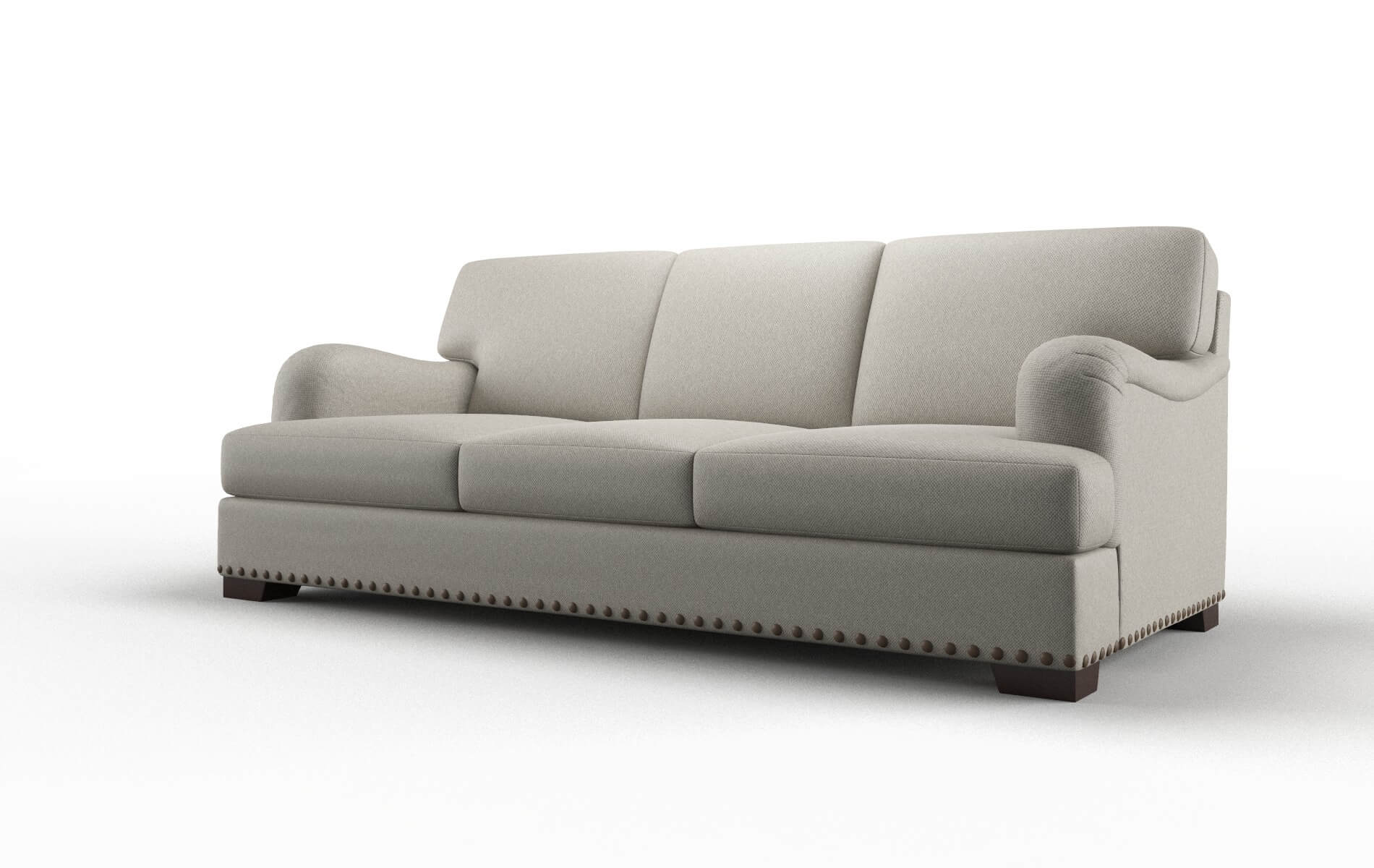 Brighton Oscar Silver Sofa espresso legs 4