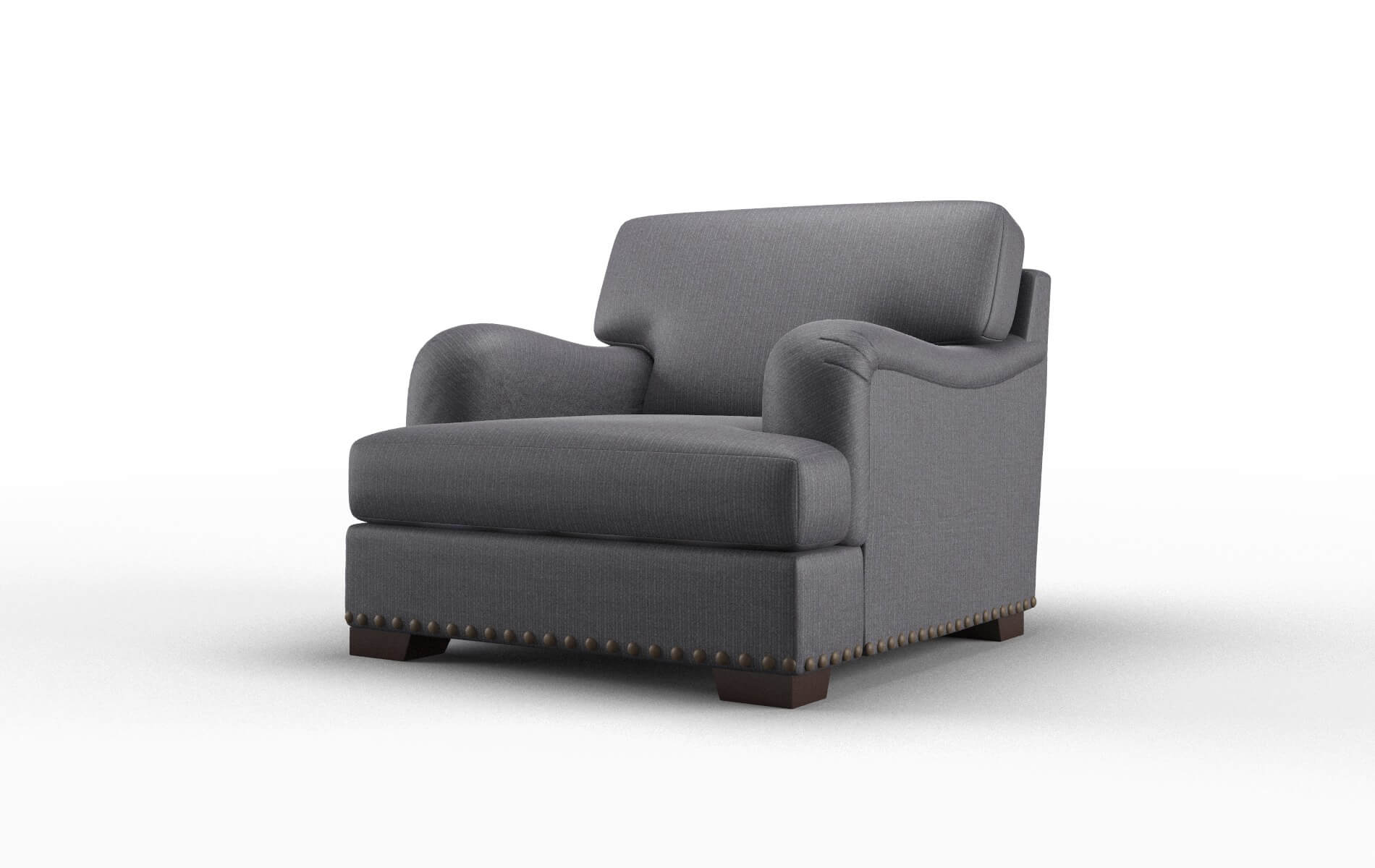 Brighton Parker Charcoal Chair espresso legs 4