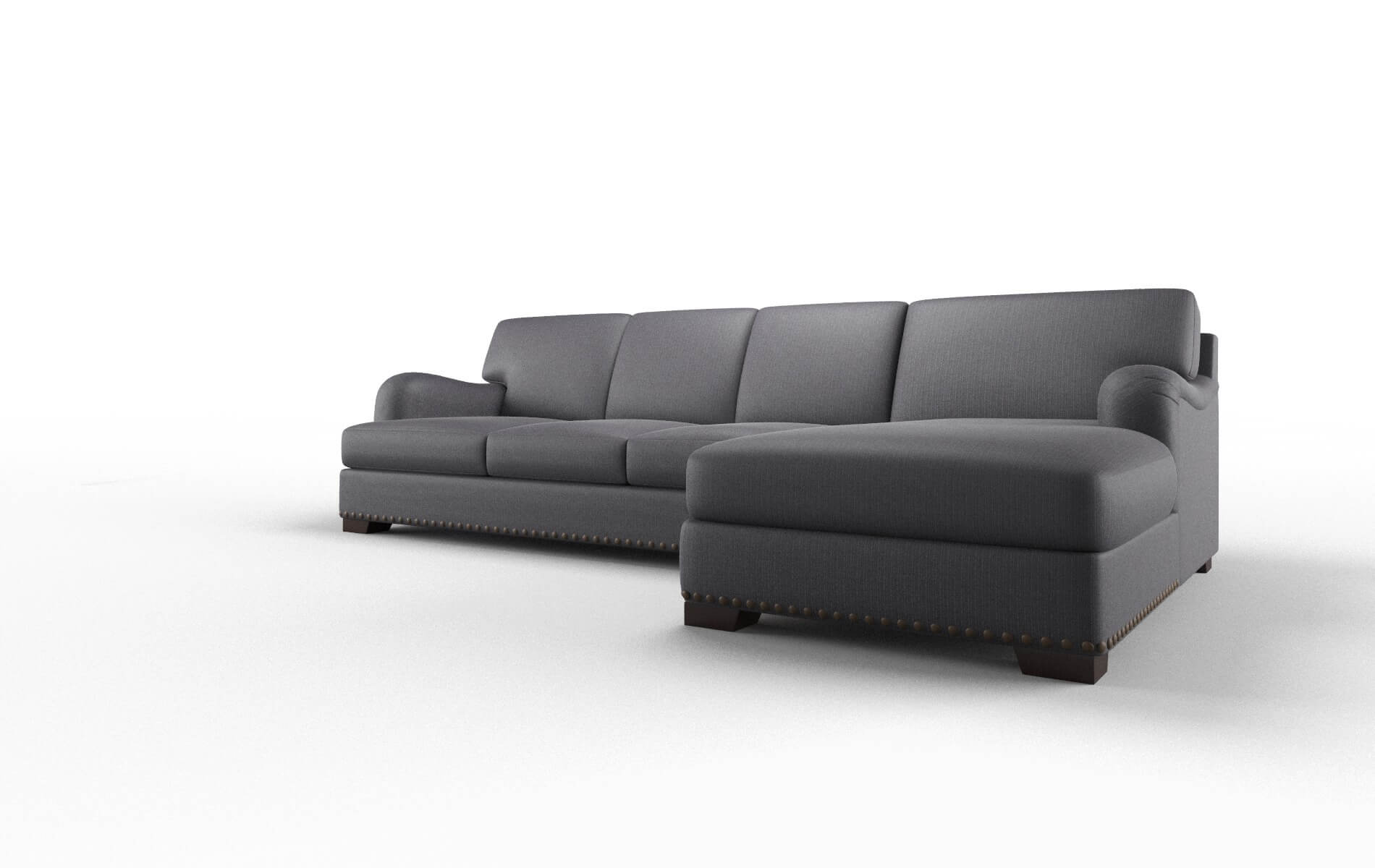 Brighton Parker Charcoal Panel espresso legs 4