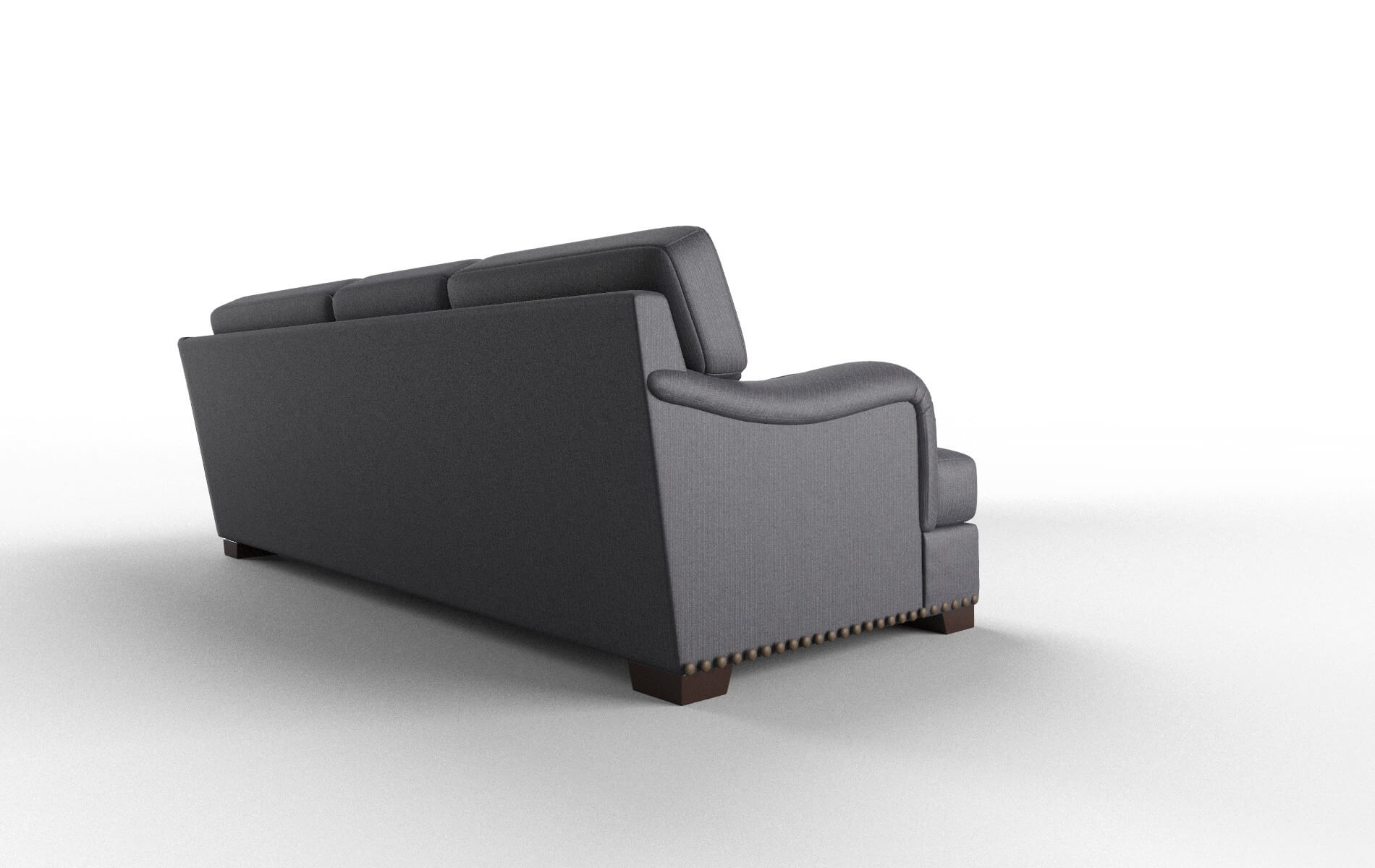 Brighton Parker Charcoal Sectional espresso legs 3