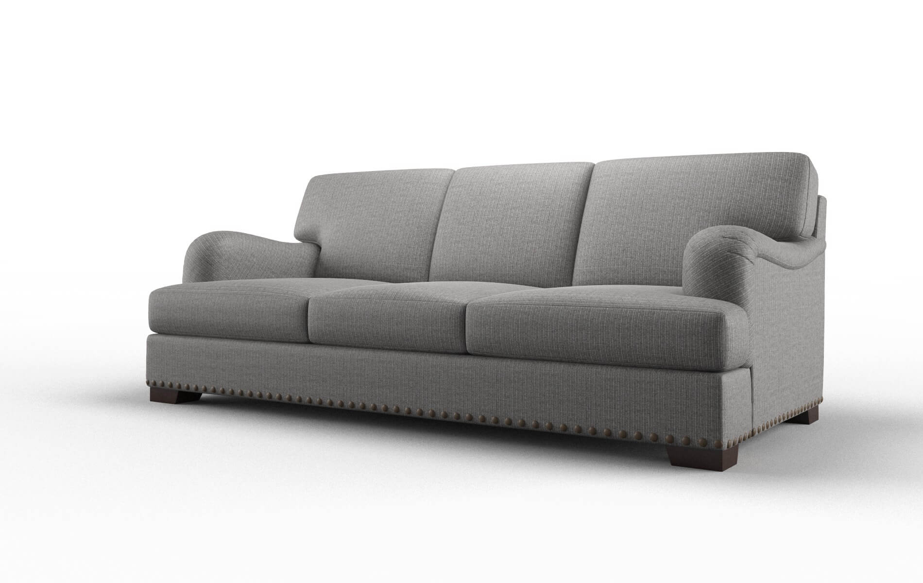 Brighton Parker Graphite Sofa espresso legs 4