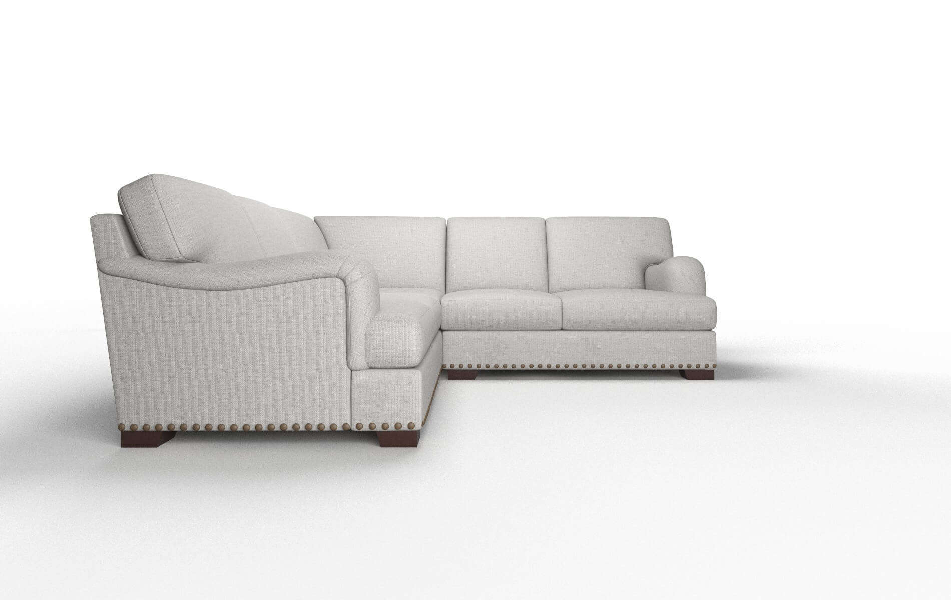 Brighton Parker Silver Sectional espresso legs 2