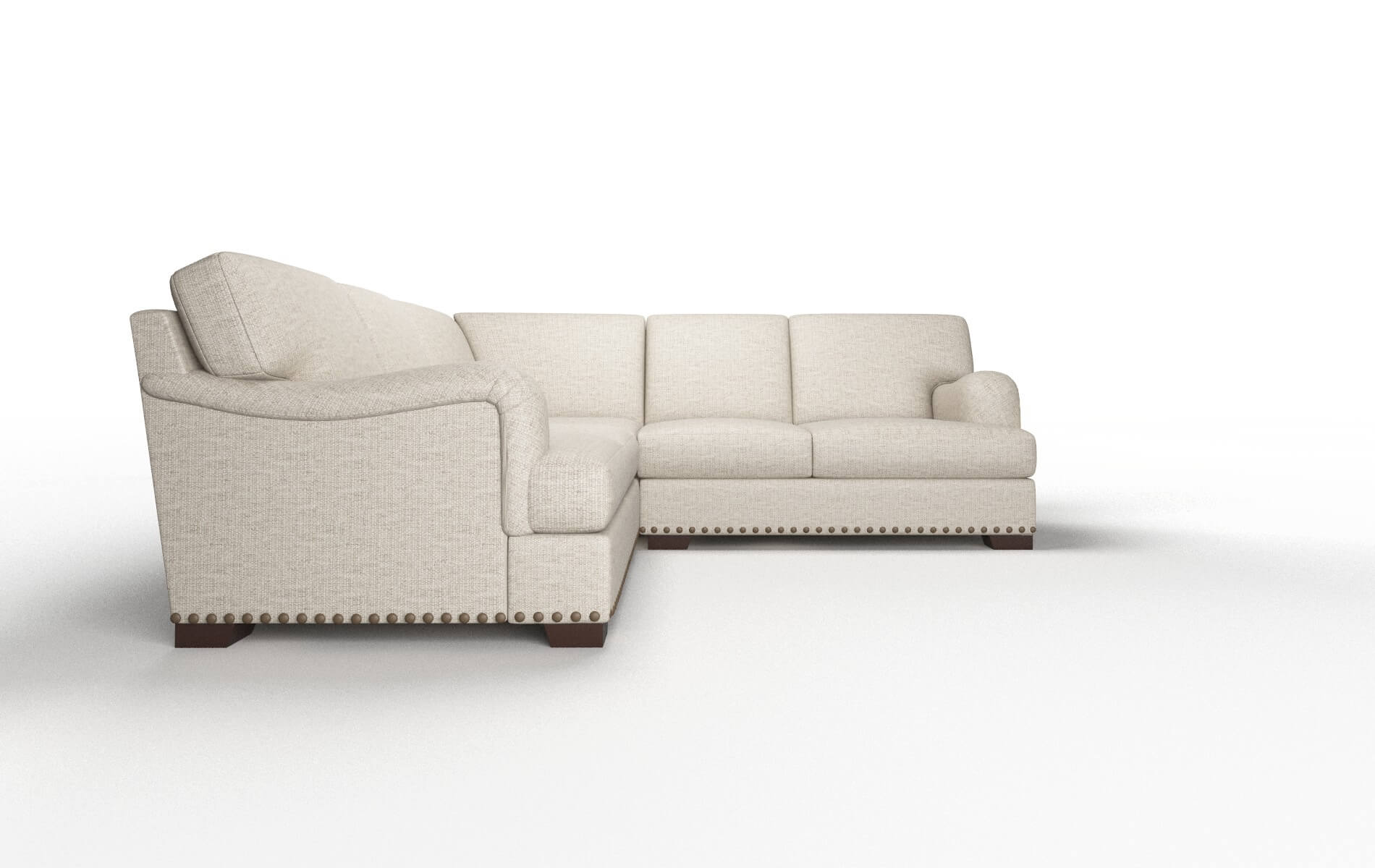Brighton Parker Wheat Sectional espresso legs 2