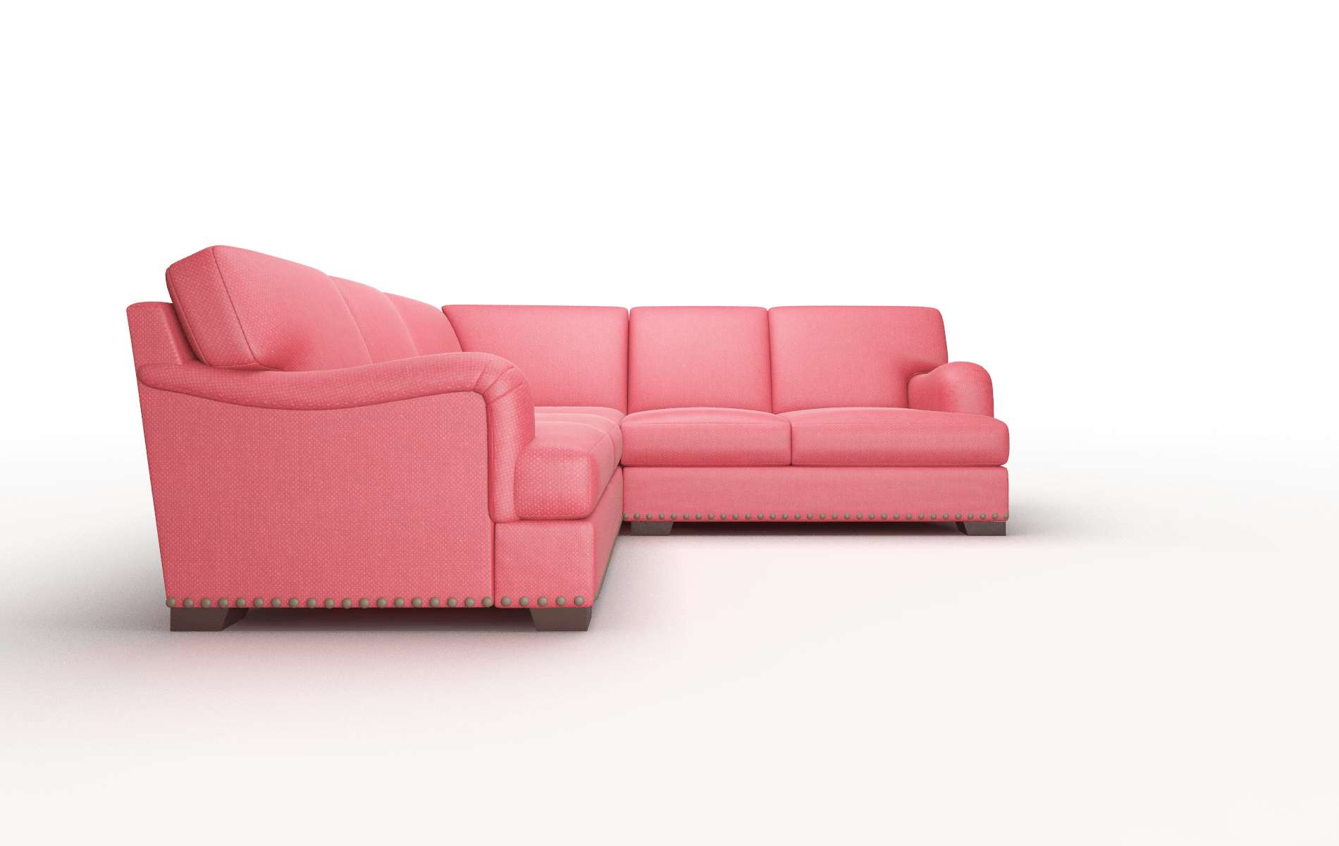 Brighton Pauline Ruby Sectional espresso legs 2