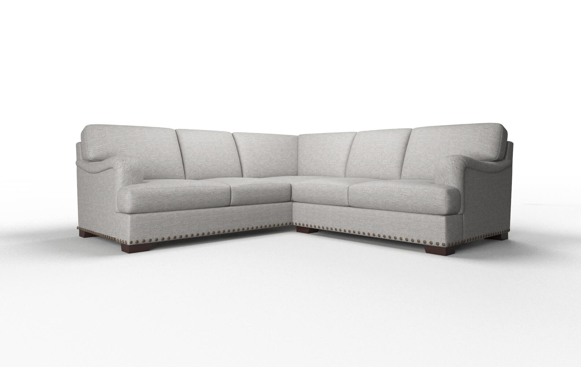 Brighton Phoenix smoke Sectional Espresso Legs  1
