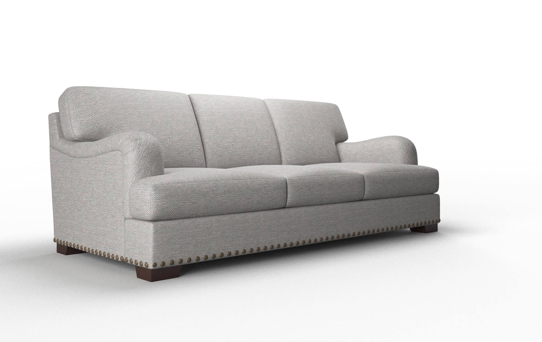 Brighton Phoenix Smoke Sofa espresso legs 2