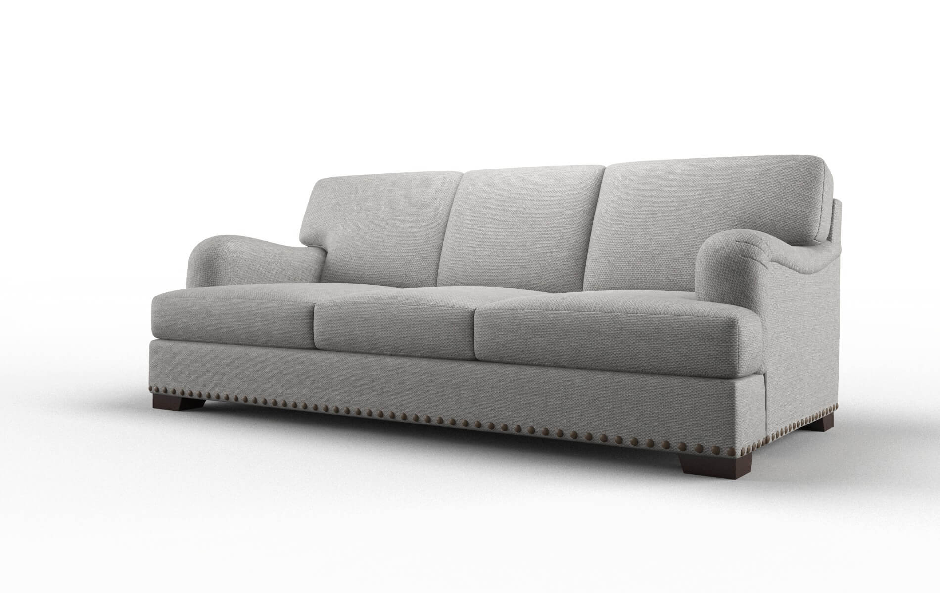Brighton Phoenix Smoke Sofa espresso legs 4