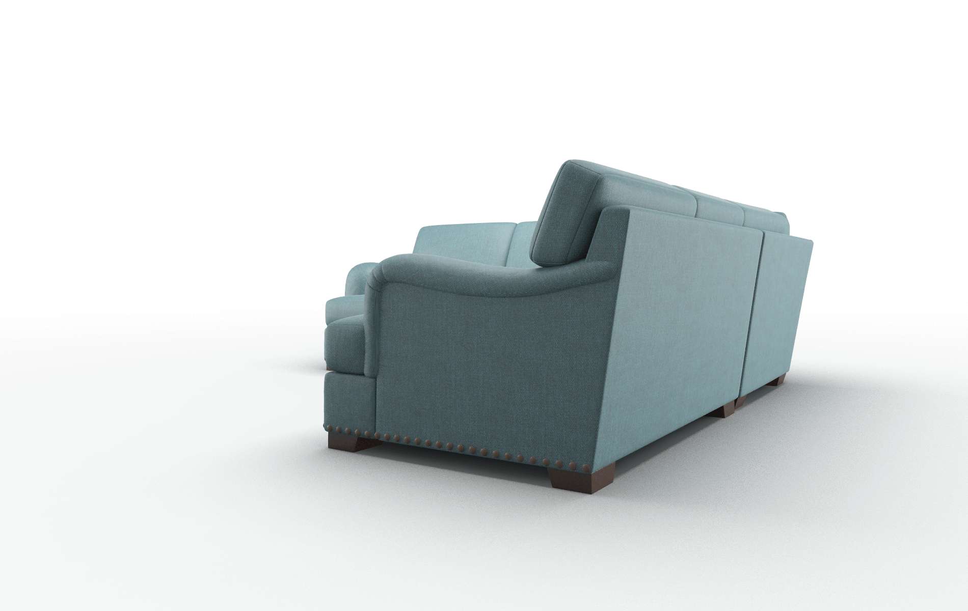 Brighton Portland Lake Sectional espresso legs 4