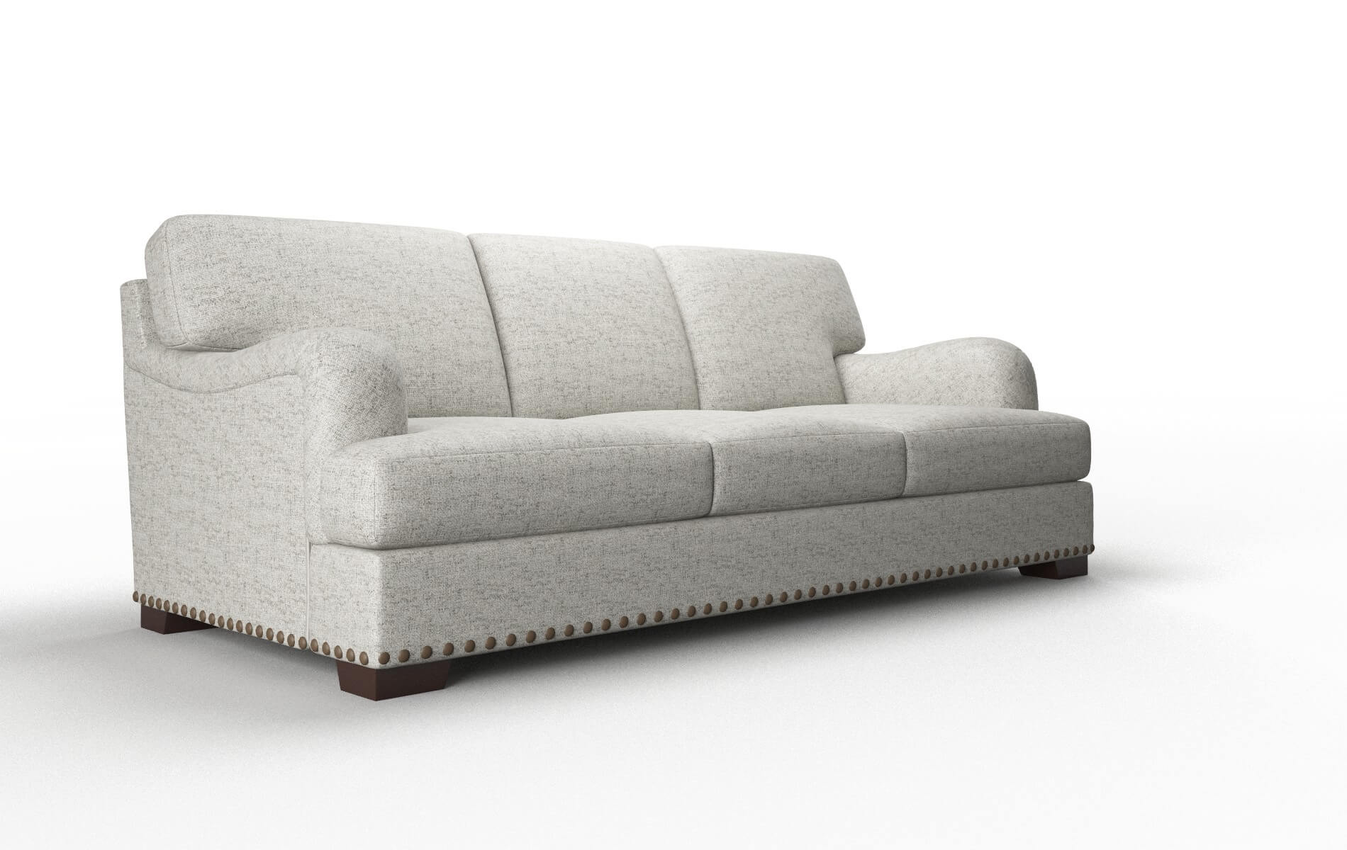 Brighton Prime Gravel Sofa espresso legs 2