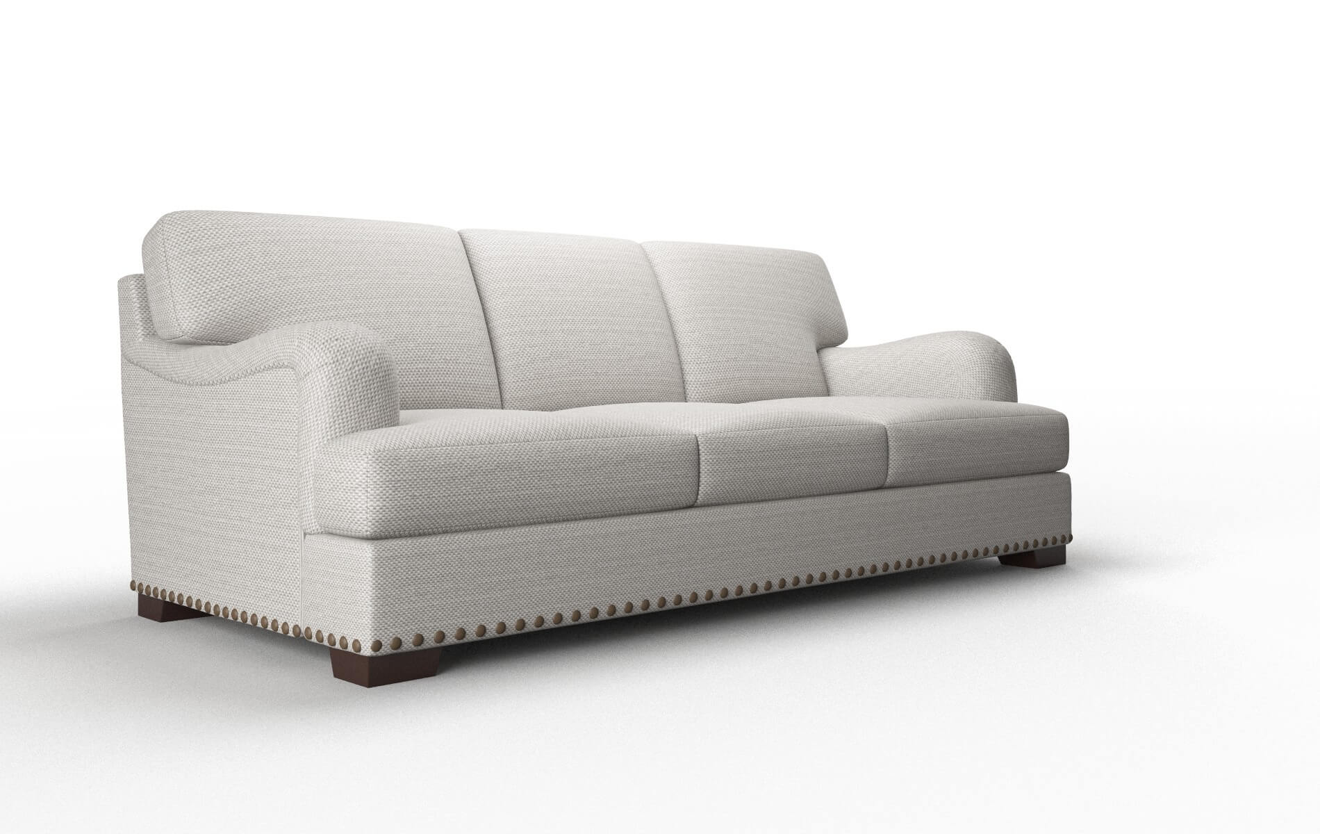 Brighton Redondo Stone Sofa espresso legs 2