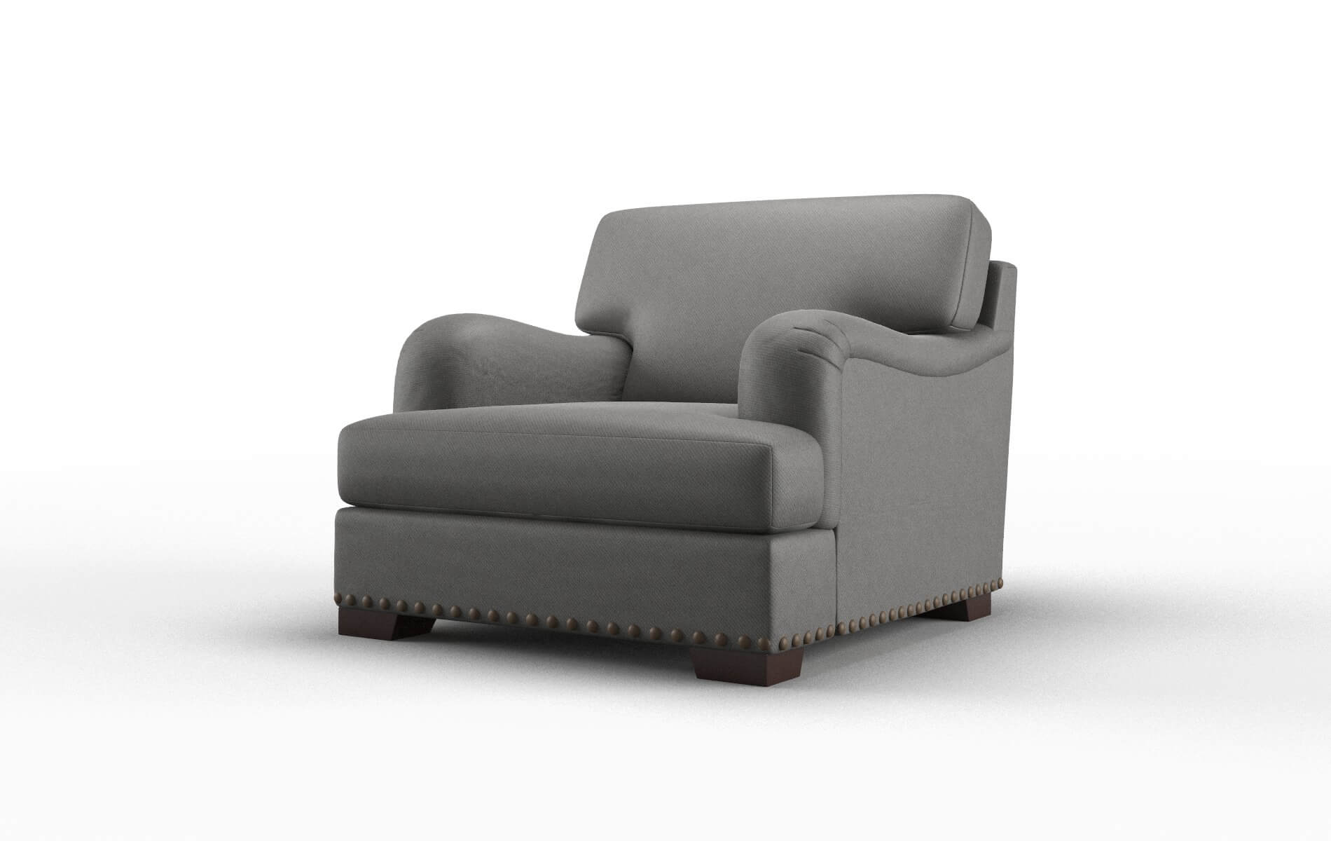 Brighton Rocket Charcoal Chair espresso legs 4