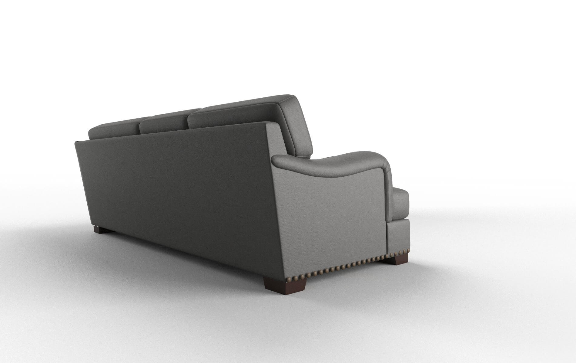 Brighton Rocket Charcoal Sectional espresso legs 3