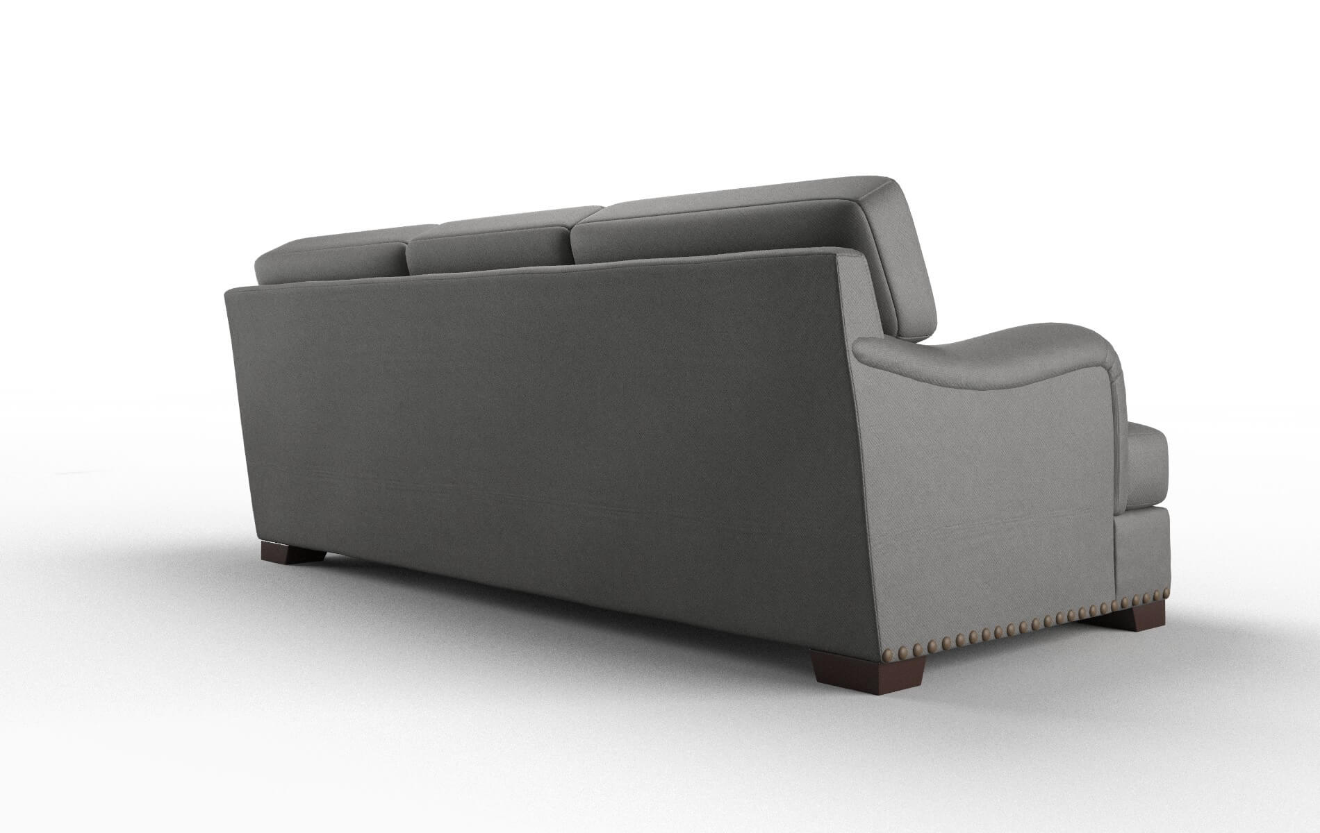 Brighton Rocket Charcoal Sofa espresso legs 5