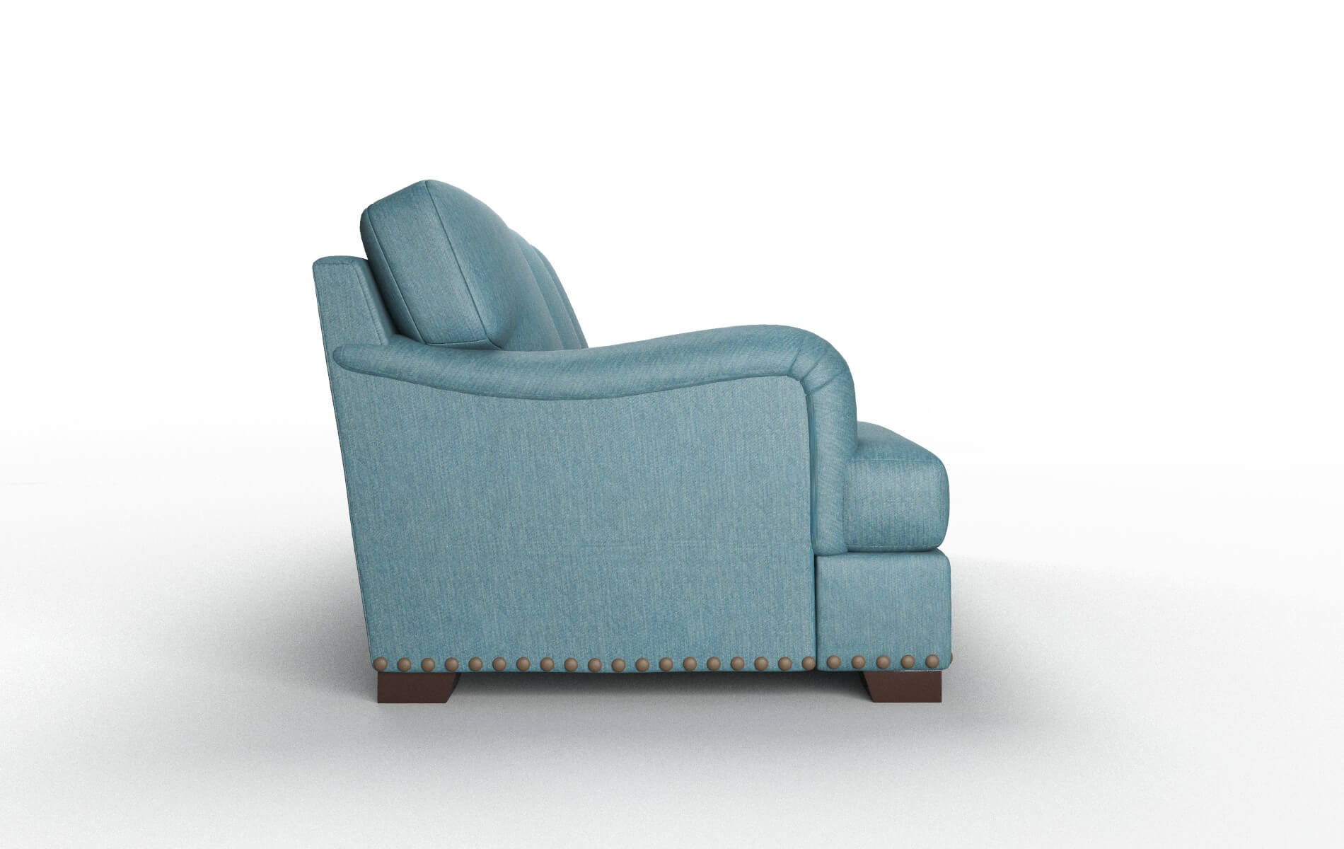 Brighton Royale Electric_blue Sofa espresso legs 3