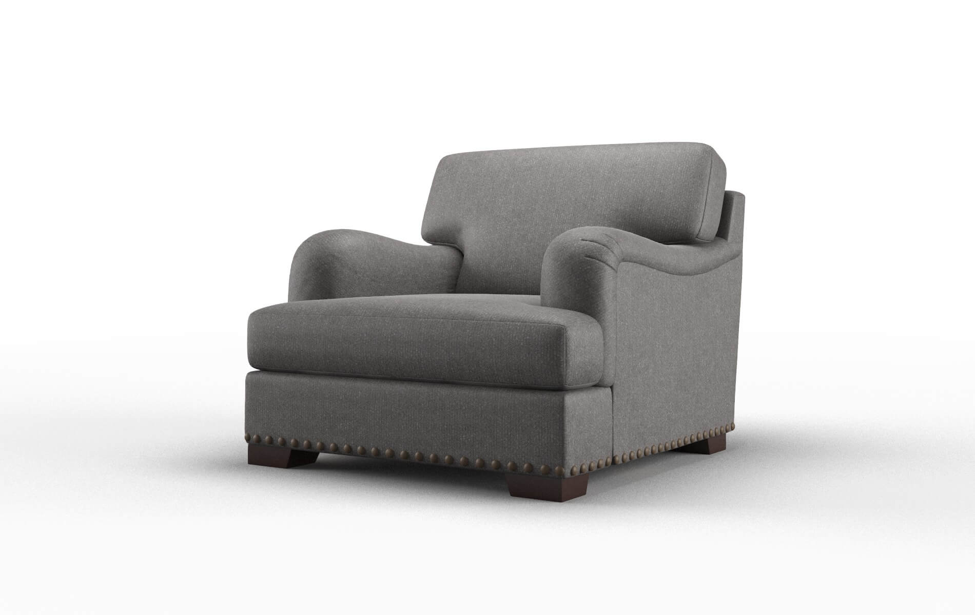 Brighton Sasha Grey Chair espresso legs 4