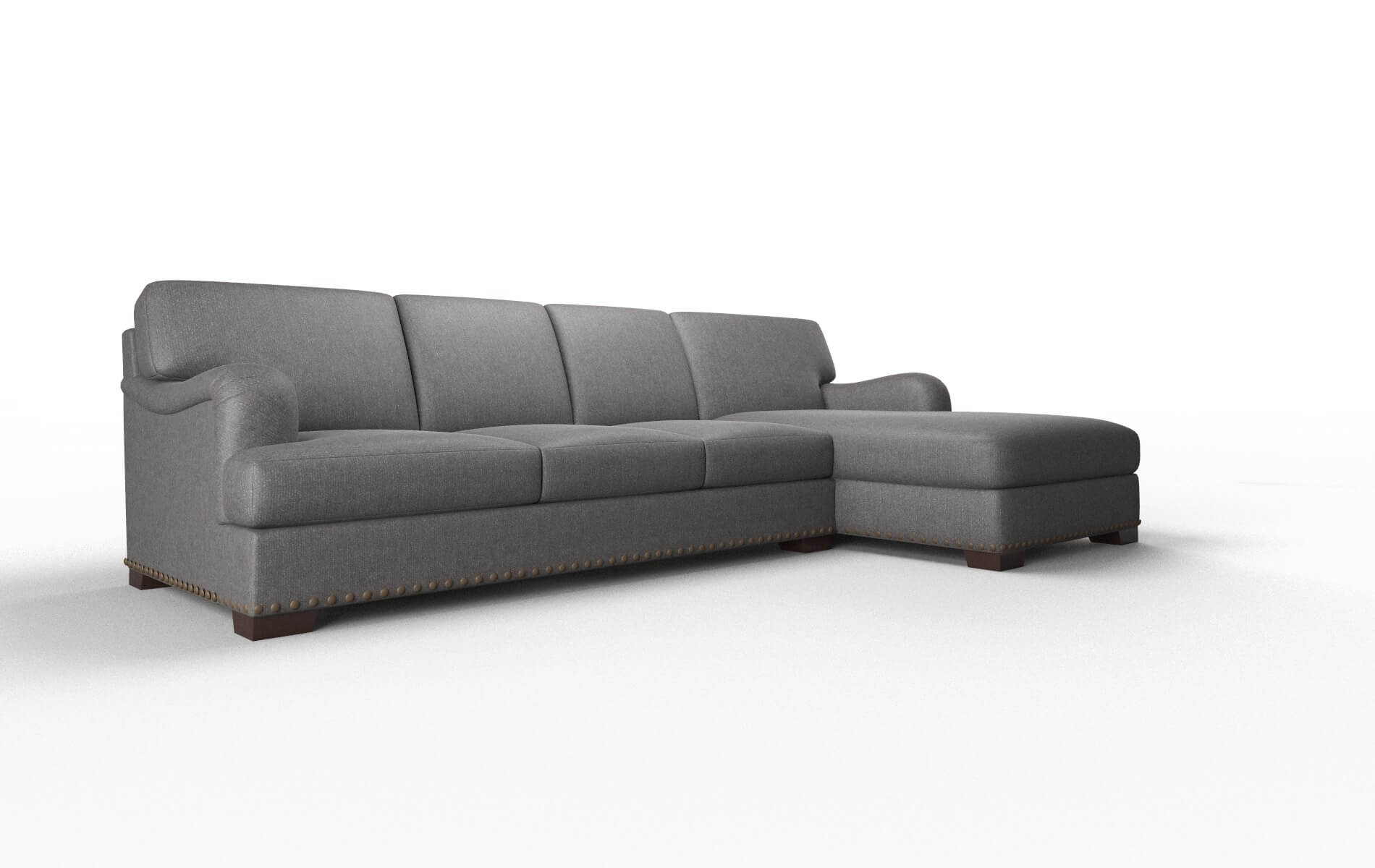 Brighton Sasha Grey Panel espresso legs 2