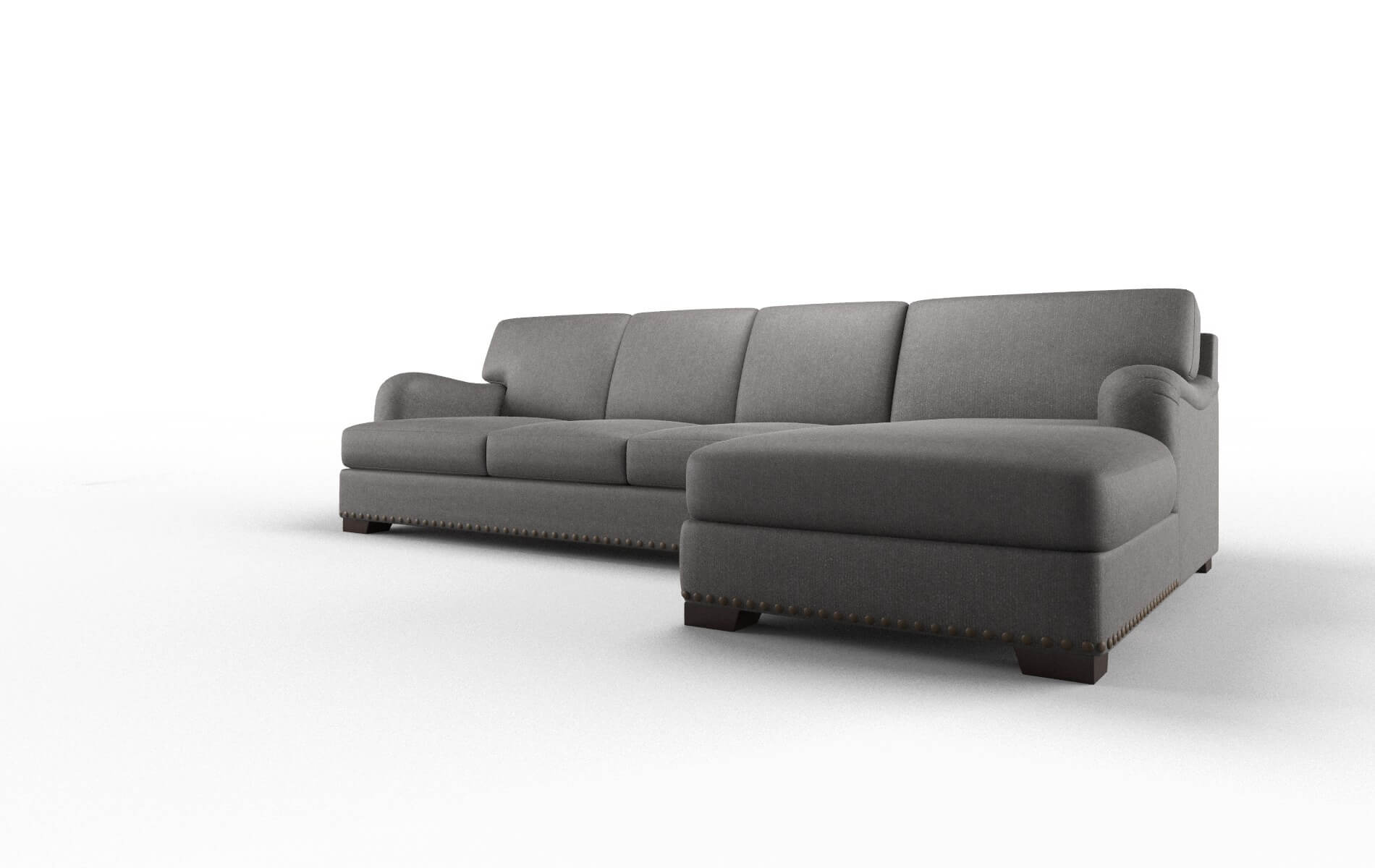 Brighton Sasha Grey Panel espresso legs 4