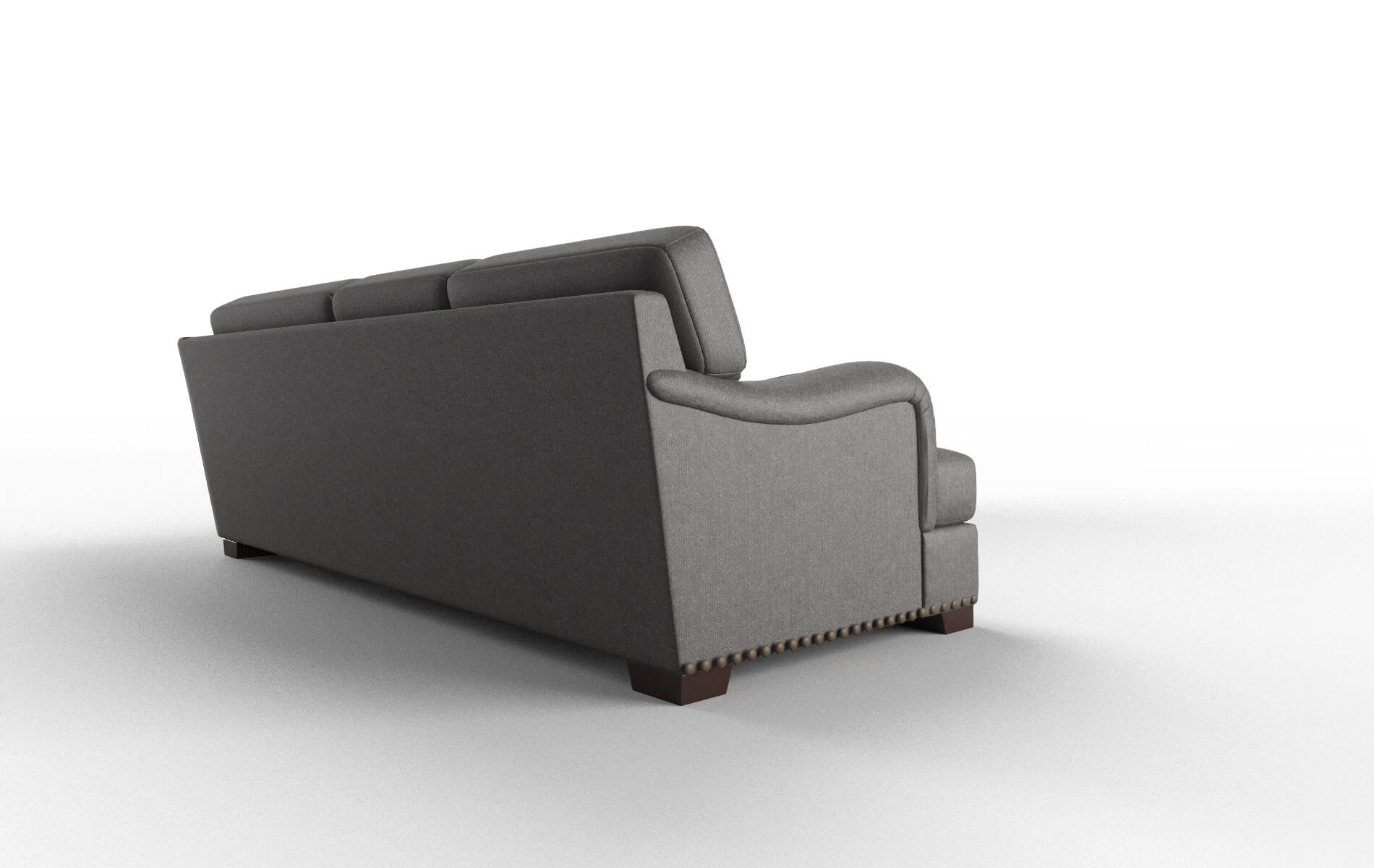 Brighton Sasha Grey Sectional espresso legs 3