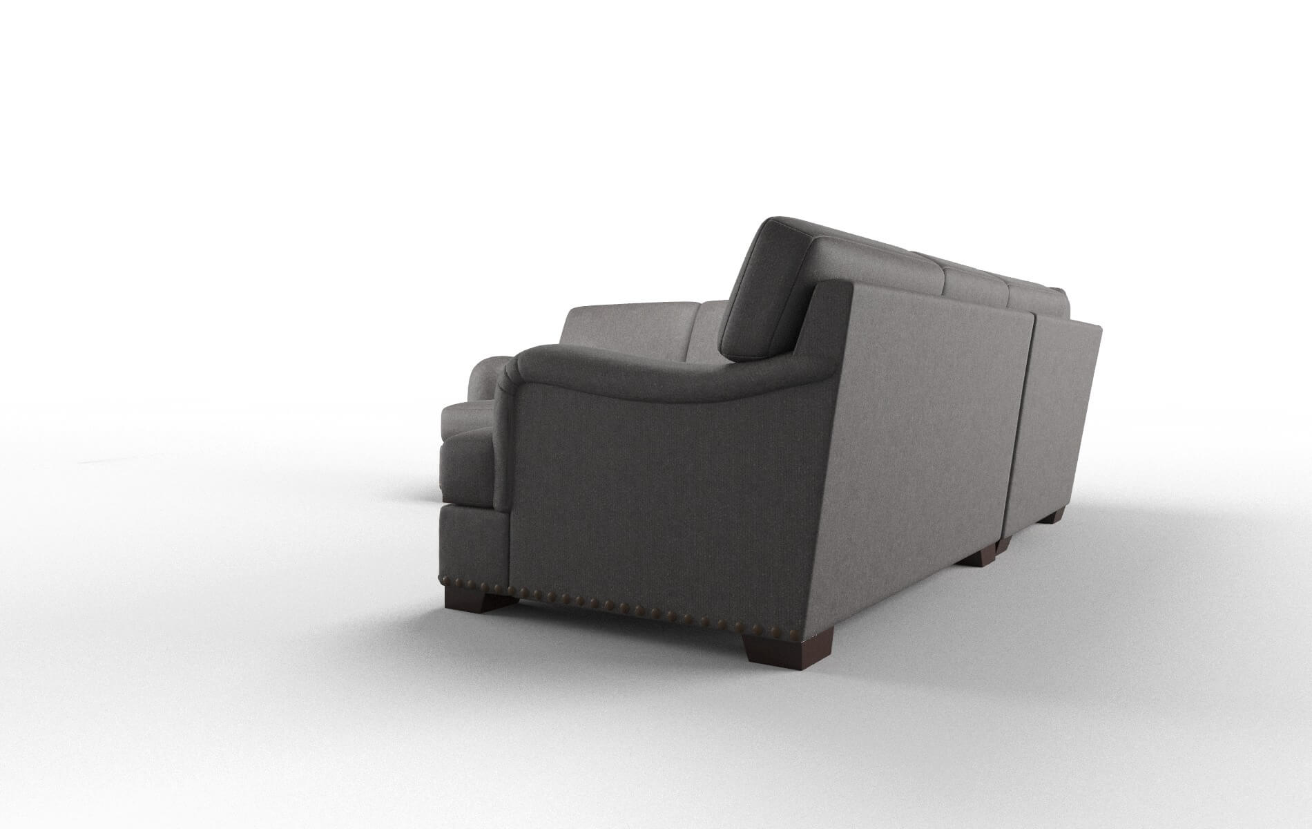 Brighton Sasha Grey Sectional espresso legs 4