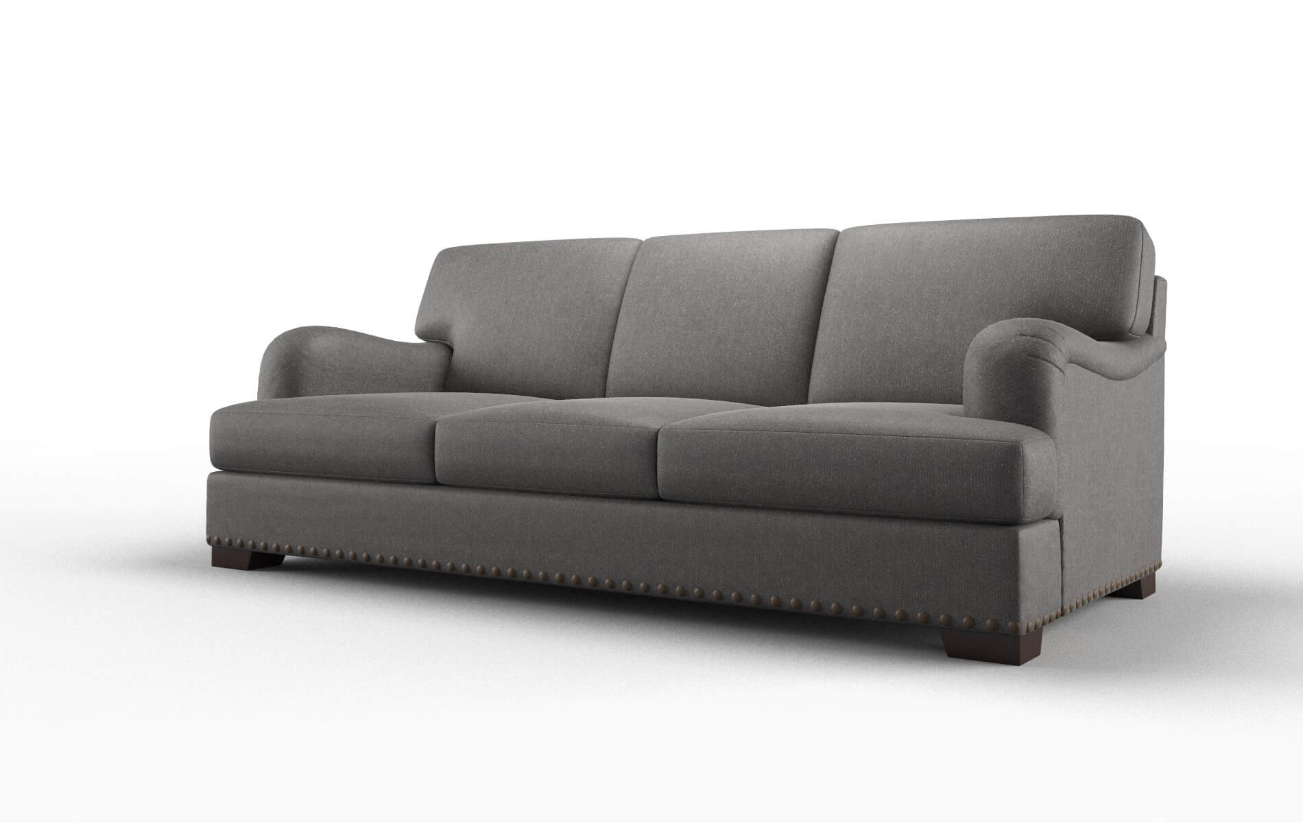 Brighton Sasha Grey Sofa espresso legs 4