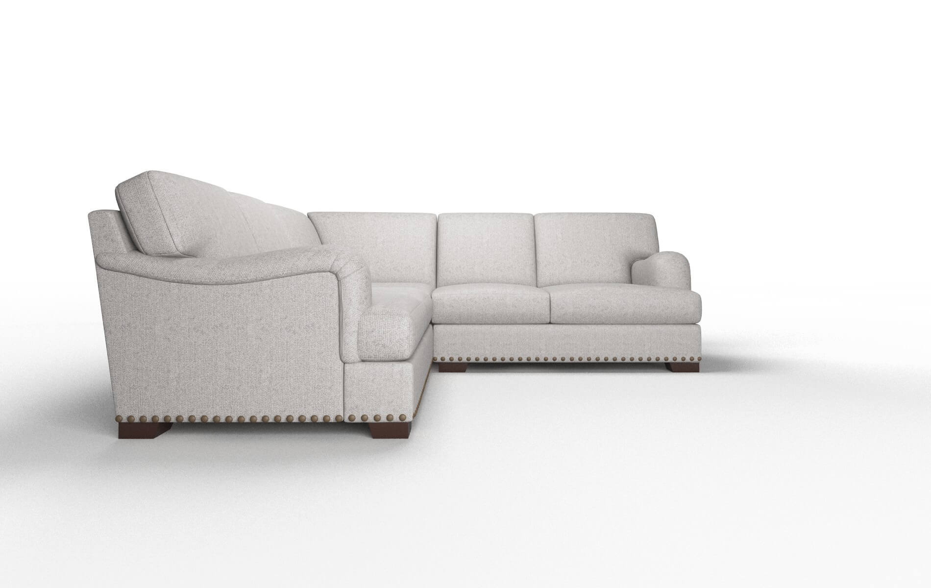 Brighton Sasha Silver Sectional espresso legs 2